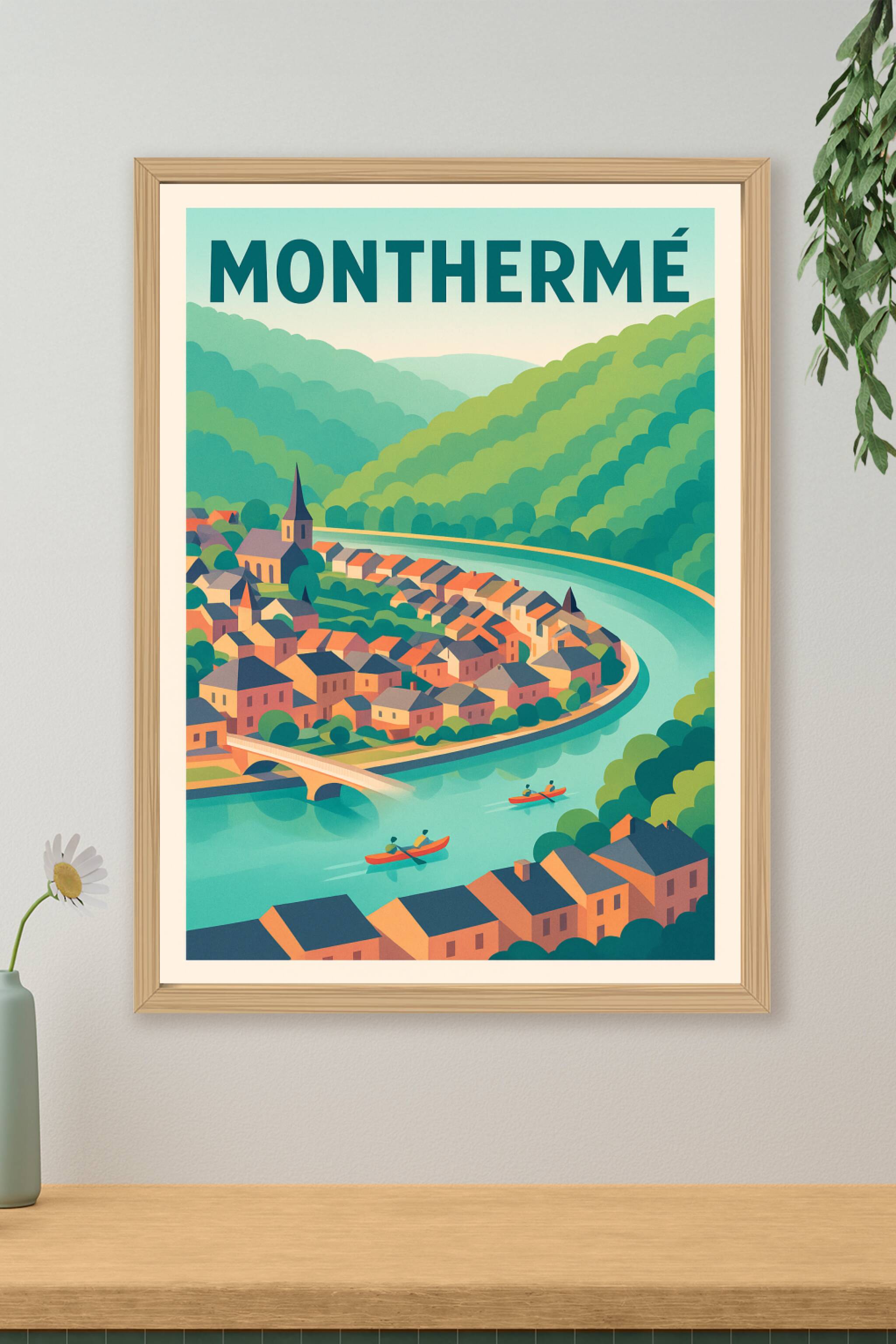 Affiche de Monthermé - La douceur d'un village au fil de l'eau
