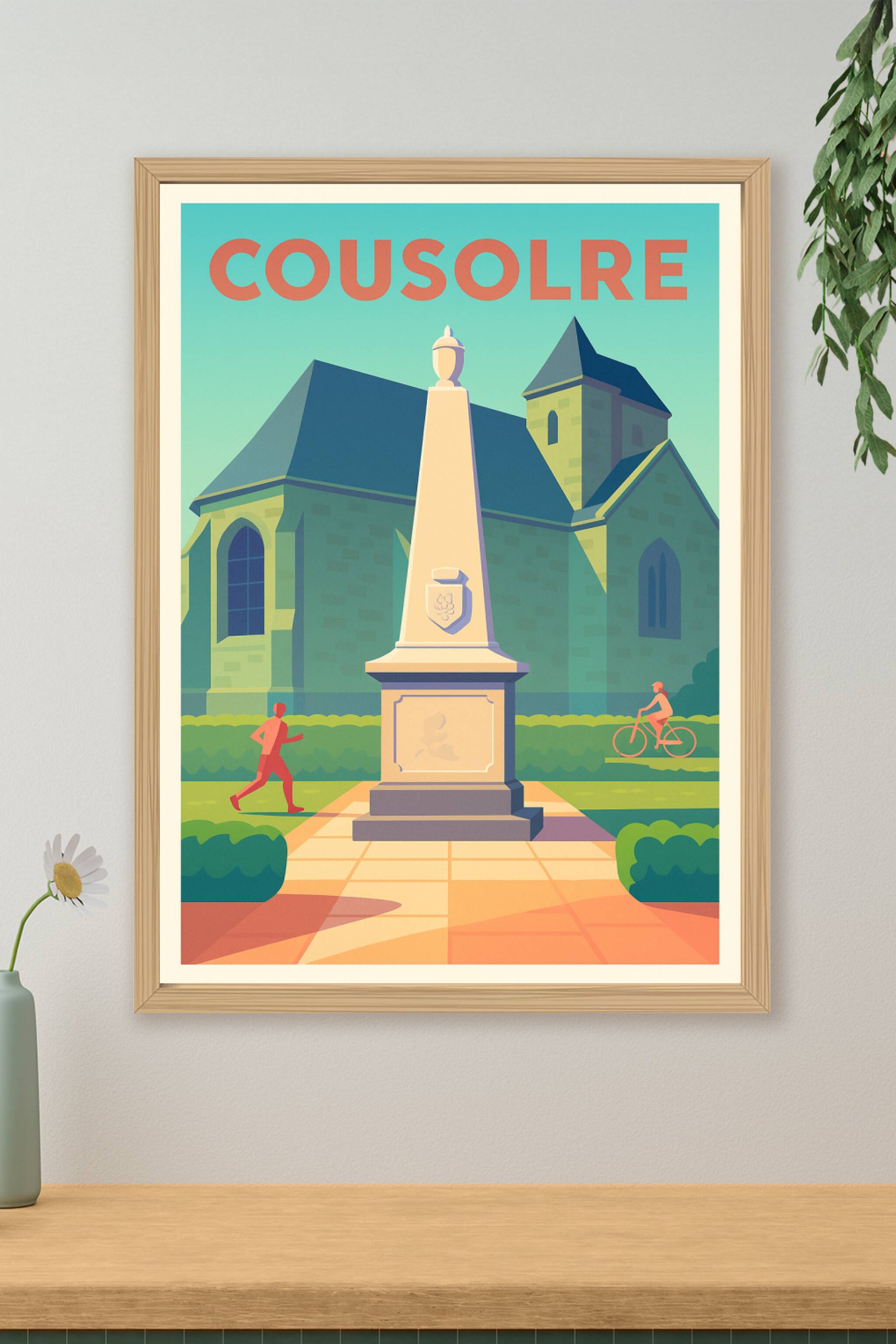 Affiche de Cousolre - L'élégance tranquille du patrimoine local
