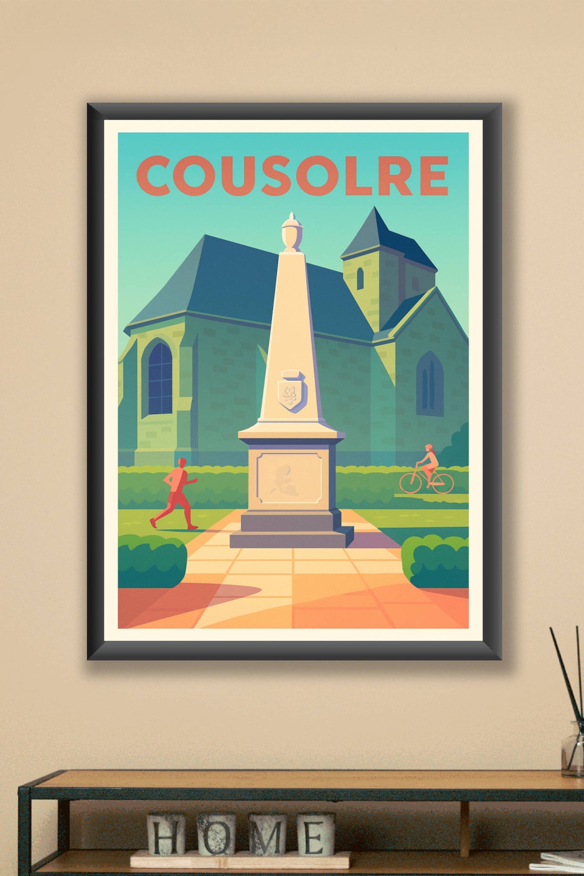 Affiche de Cousolre - L'élégance tranquille du patrimoine local