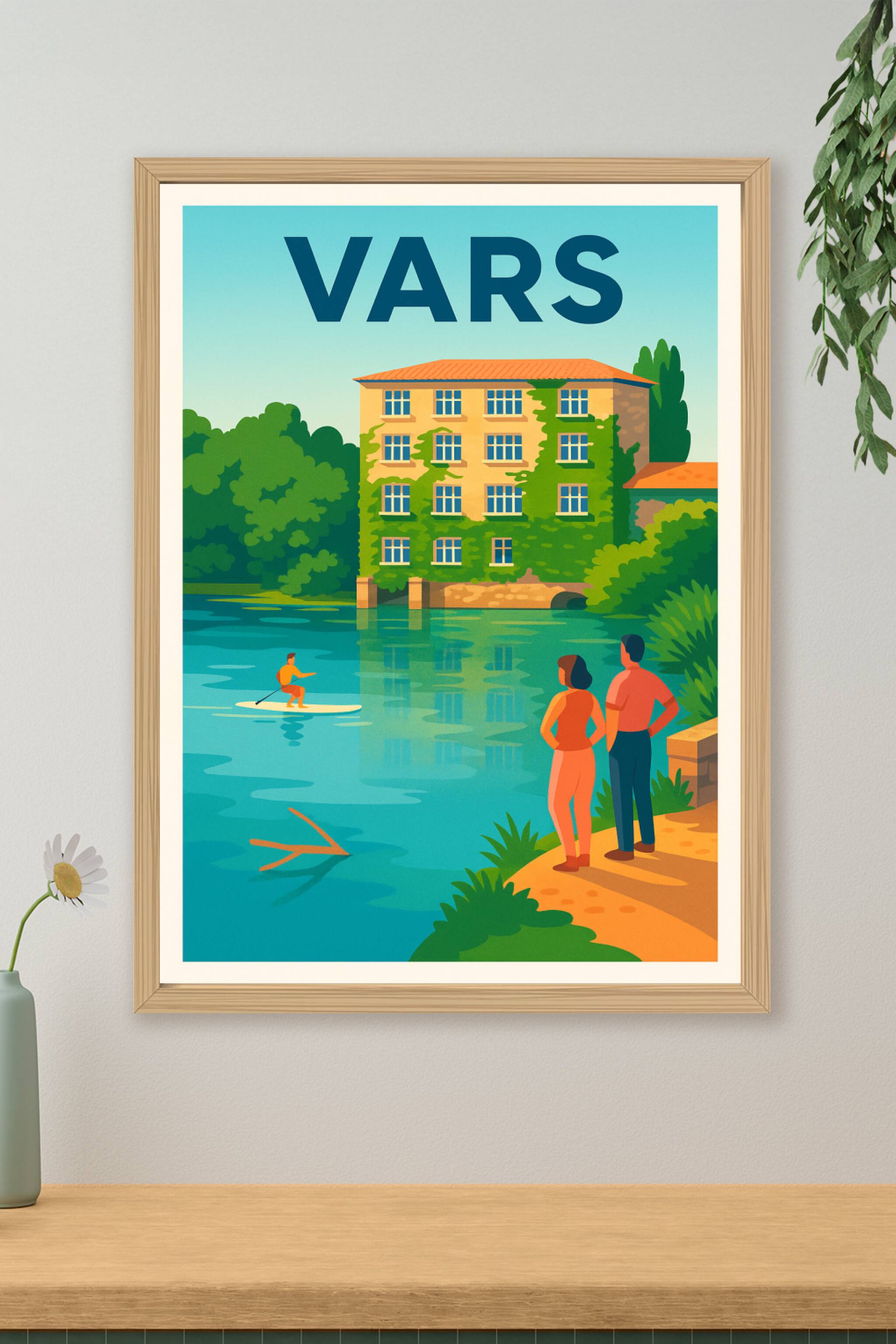 Affiche de Vars - Évasion au fil de l'eau