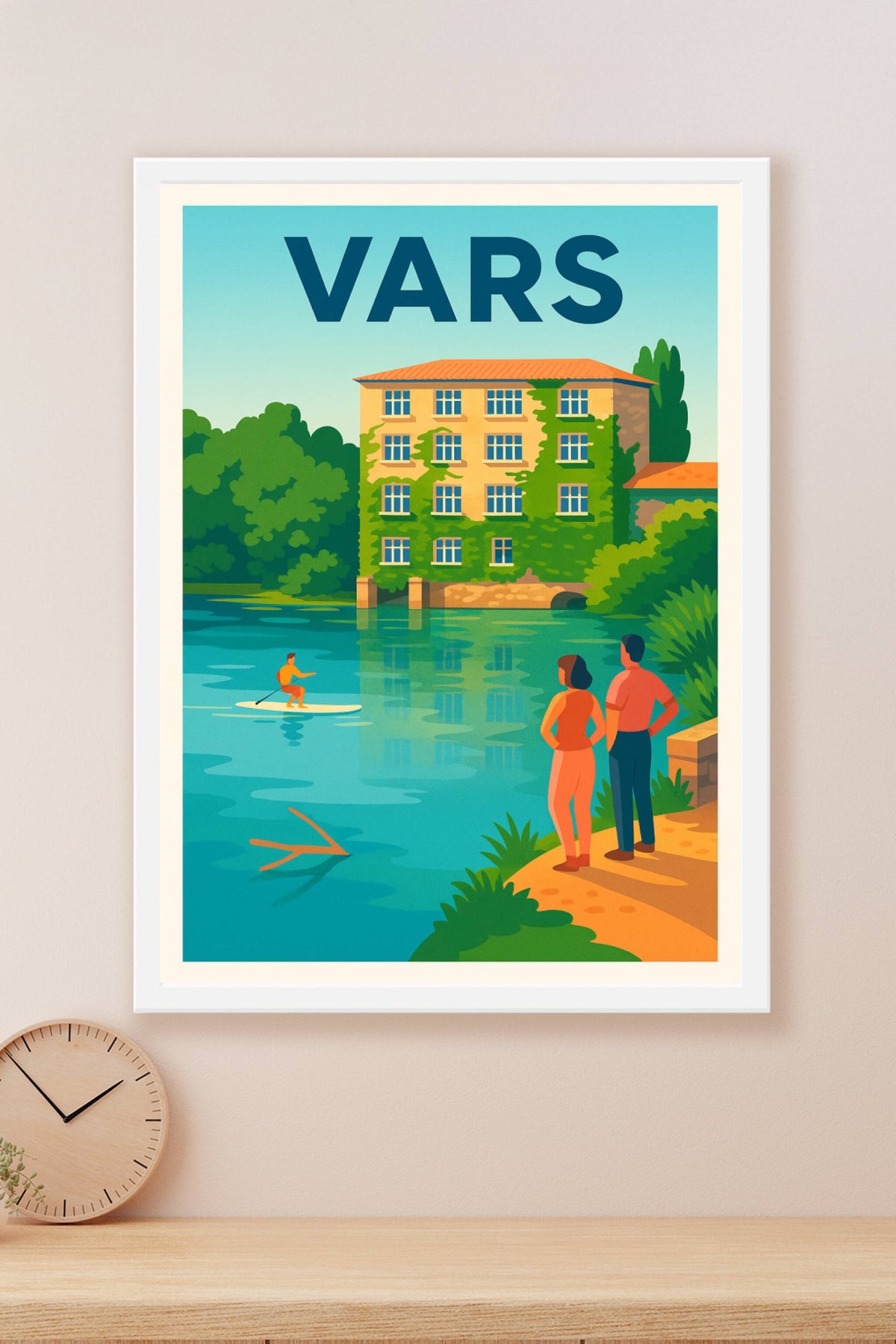 Affiche de Vars - Évasion au fil de l'eau