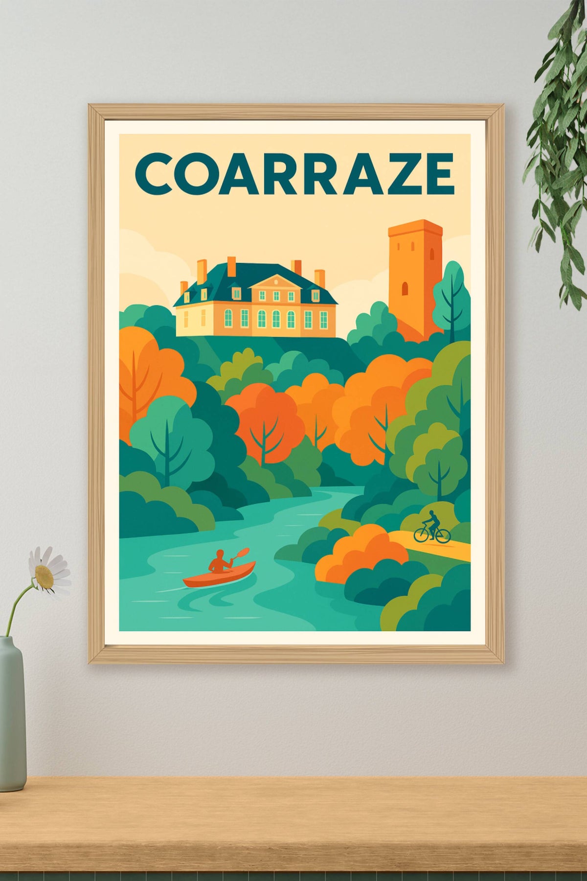 Affiche de Coarraze - Évasion au cœur de la nature et du patrimoine