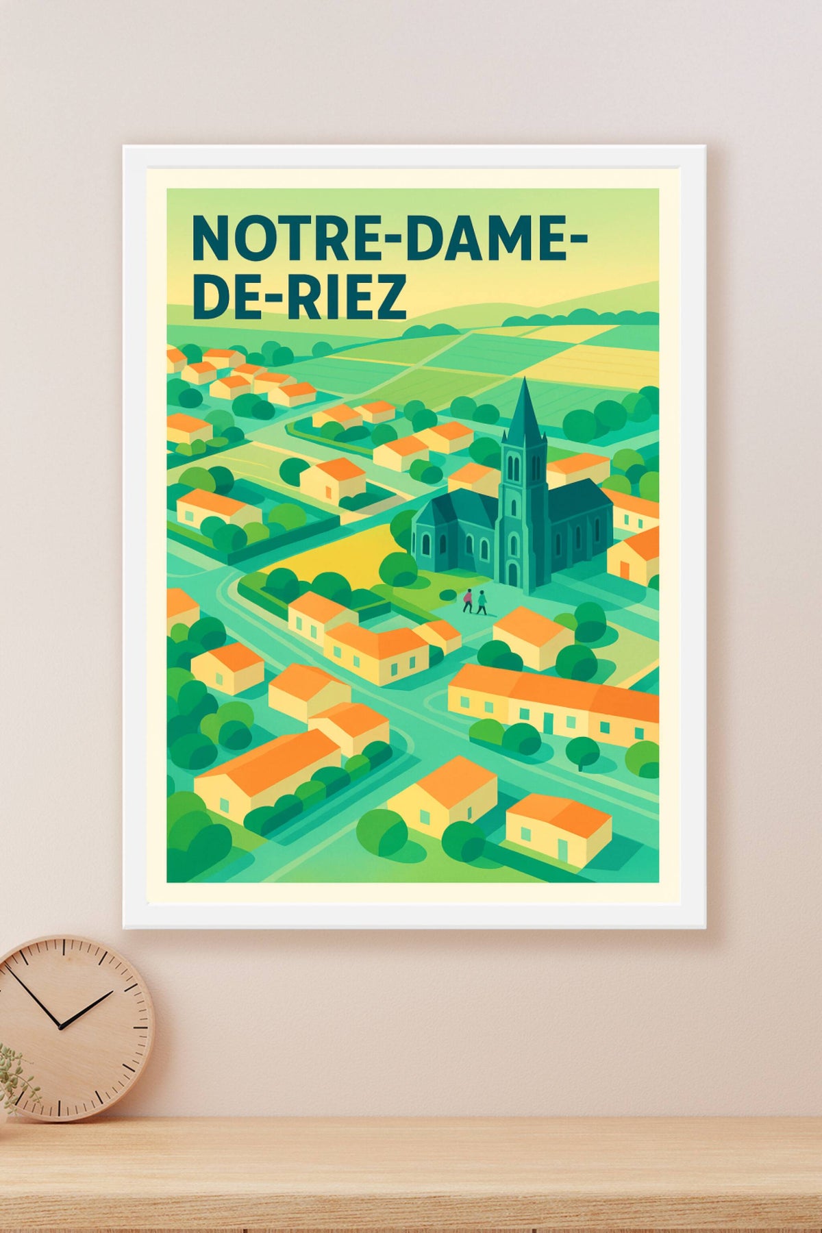 Affiche de Notre-Dame-de-Riez - Charme et sérénité au cœur de la Vendée
