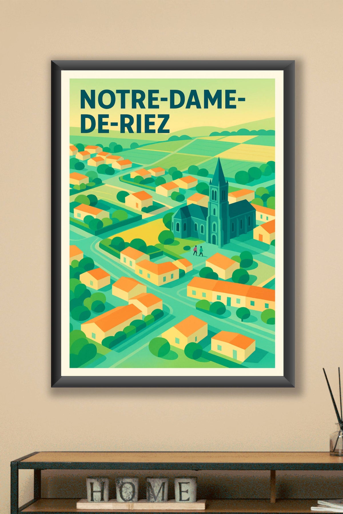 Affiche de Notre-Dame-de-Riez - Charme et sérénité au cœur de la Vendée
