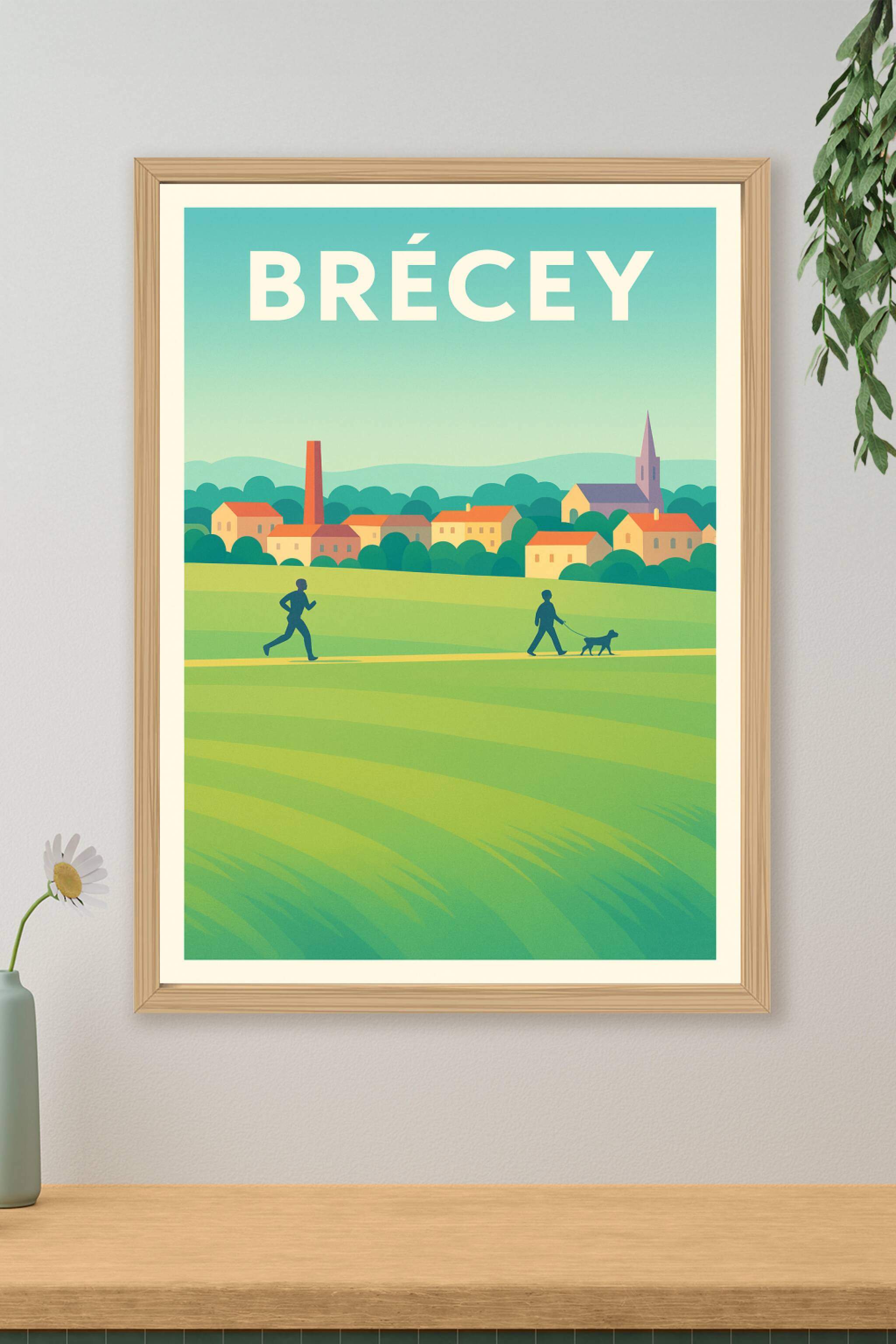 Affiche de Brécey - Charme et sérénité normande