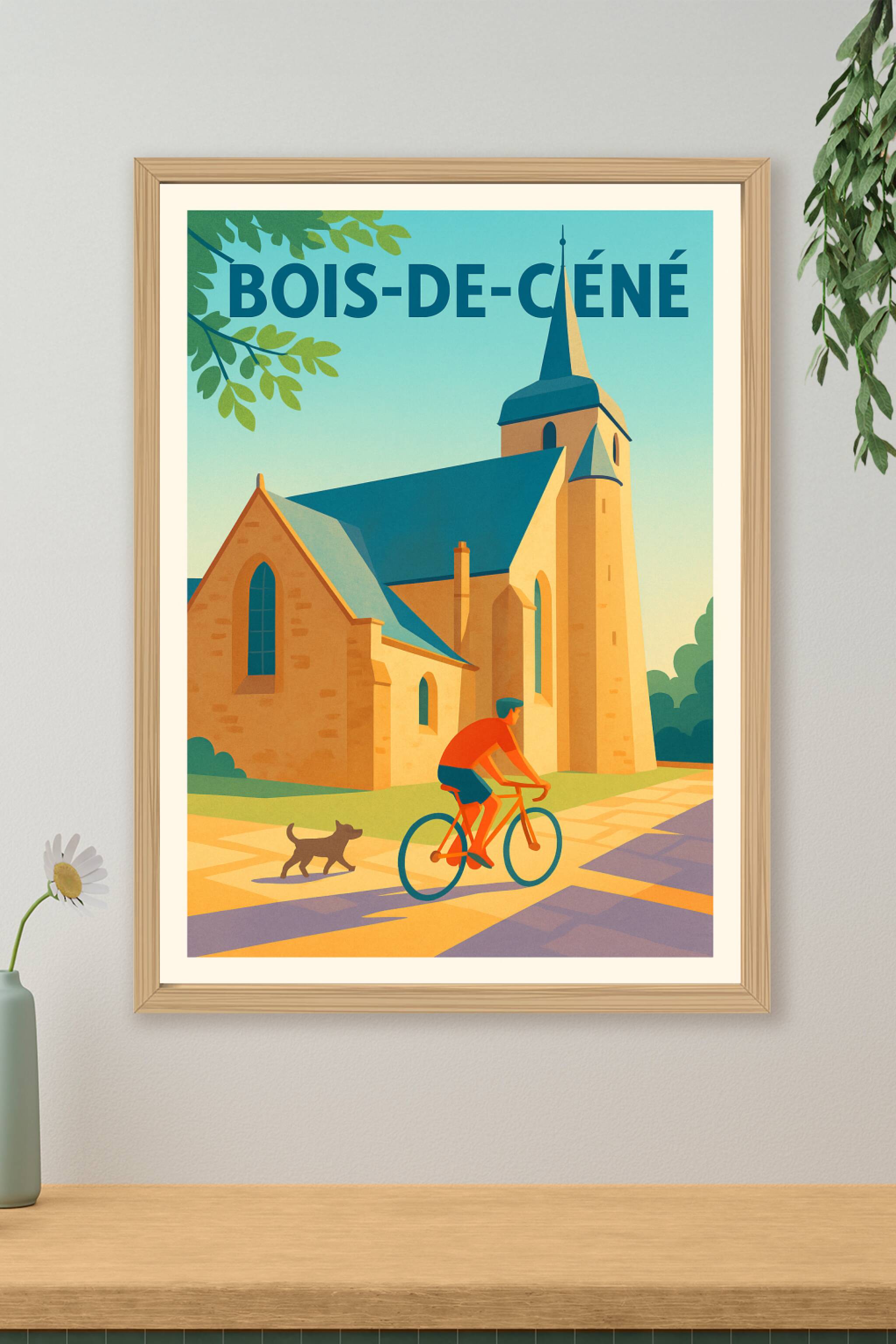 Affiche de Bois-de-Céné - Charme paisible et patrimoine local