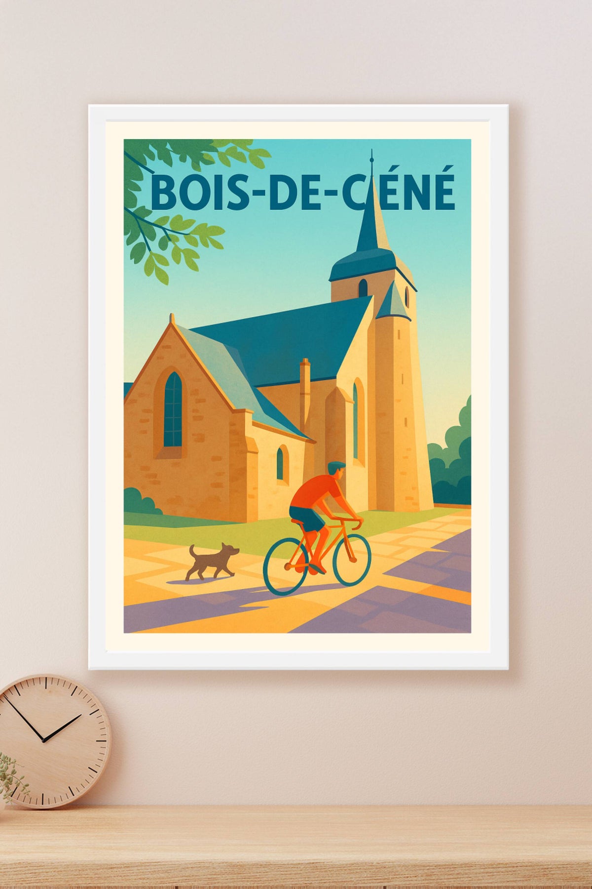 Affiche de Bois-de-Céné - Charme paisible et patrimoine local