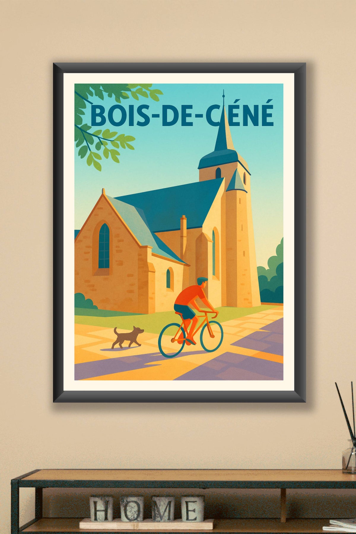 Affiche de Bois-de-Céné - Charme paisible et patrimoine local