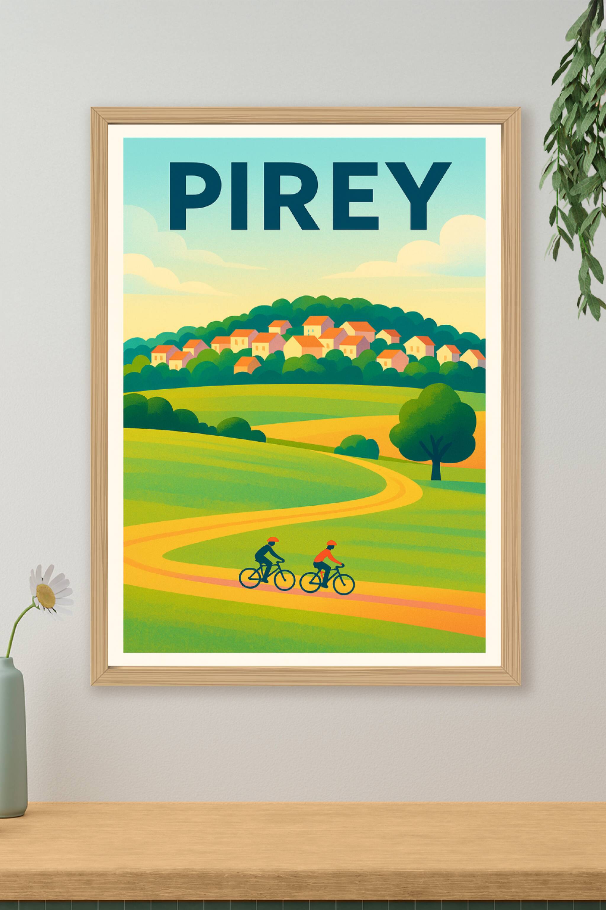 Affiche de Pirey - Évasion à vélo au cœur de la campagne