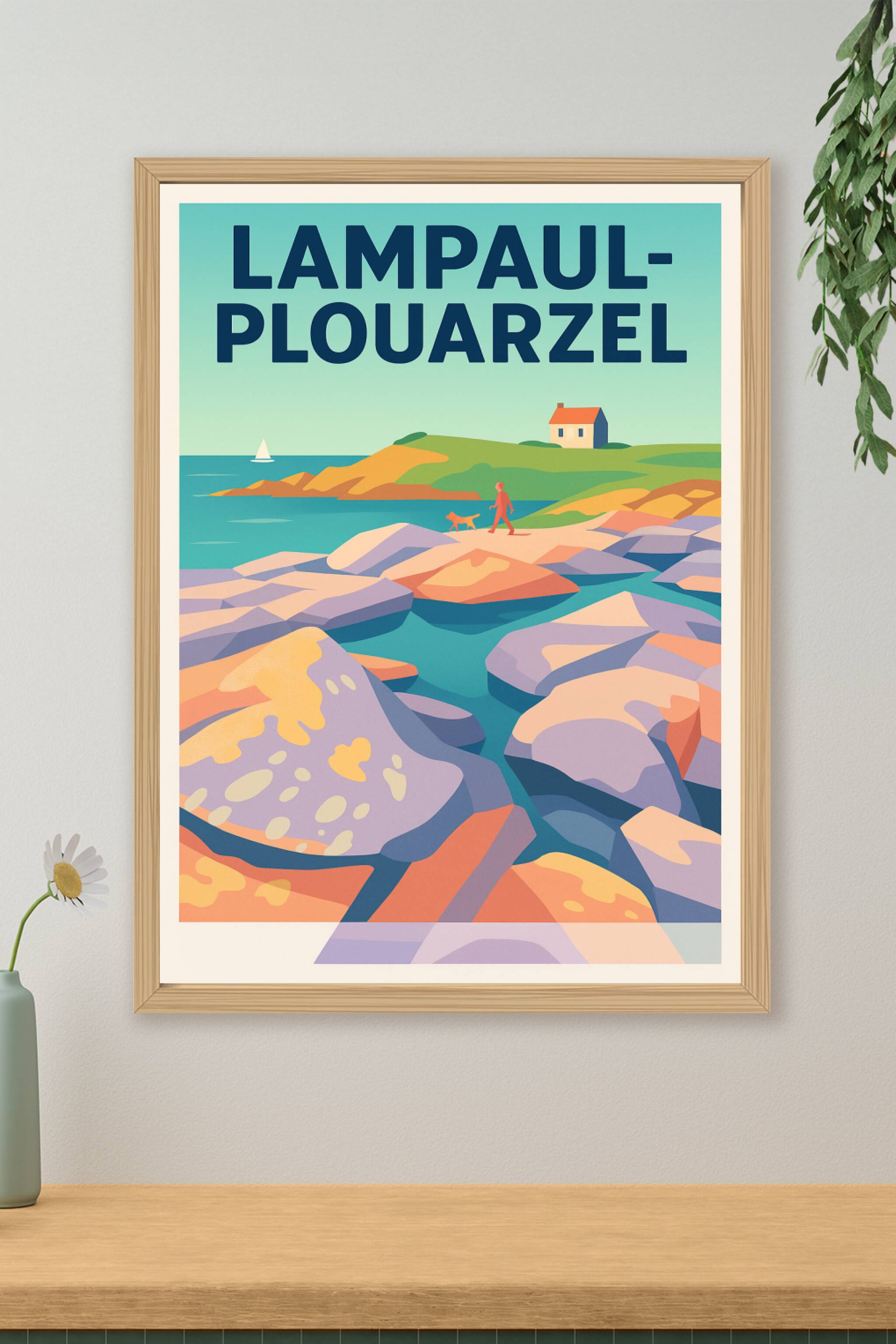 Affiche de Lampaul-Plouarzel - Échappée bretonne au bord de mer