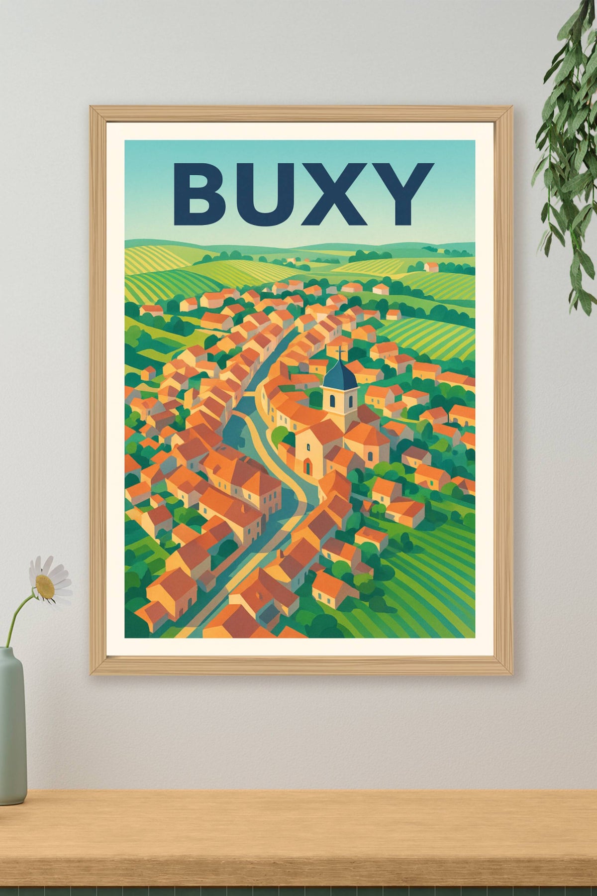 Affiche de Buxy - Un village pittoresque au cœur des vignobles