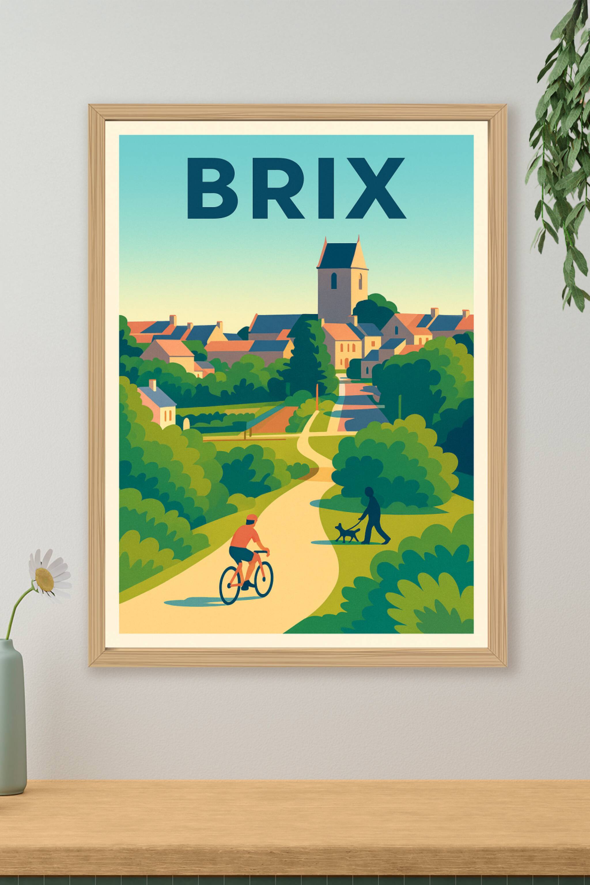 Affiche de Brix - Charme et douceur d’un village normand