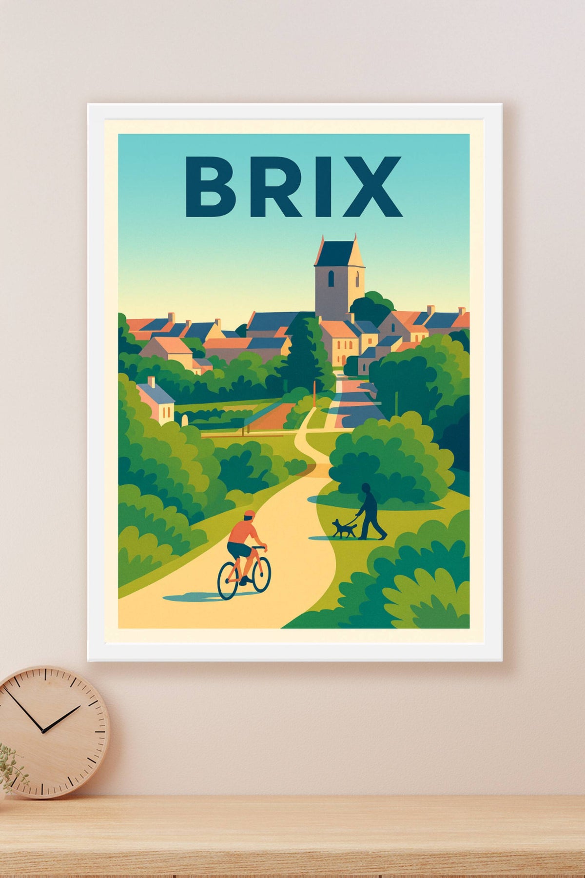 Affiche de Brix - Charme et douceur d’un village normand