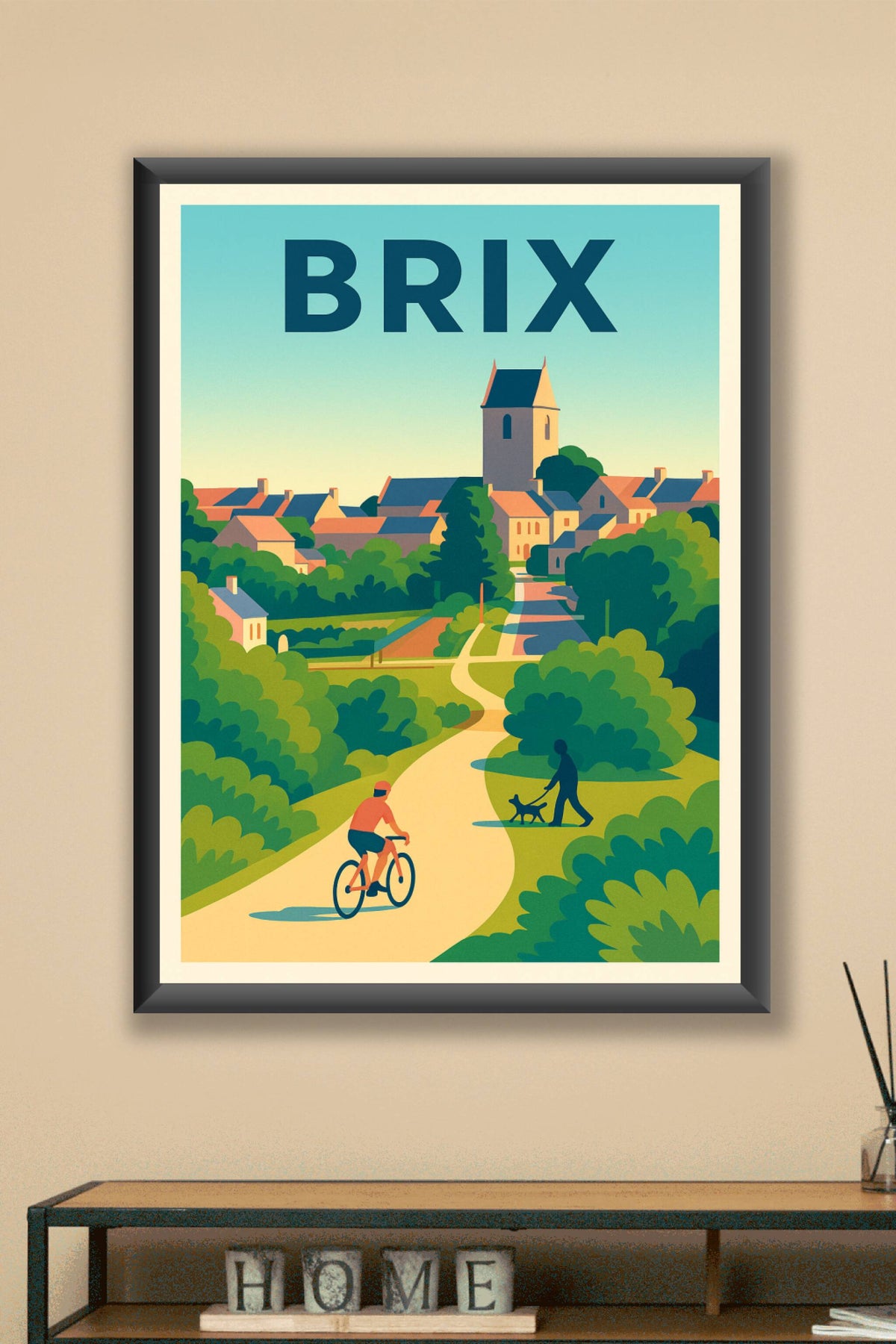 Affiche de Brix - Charme et douceur d’un village normand