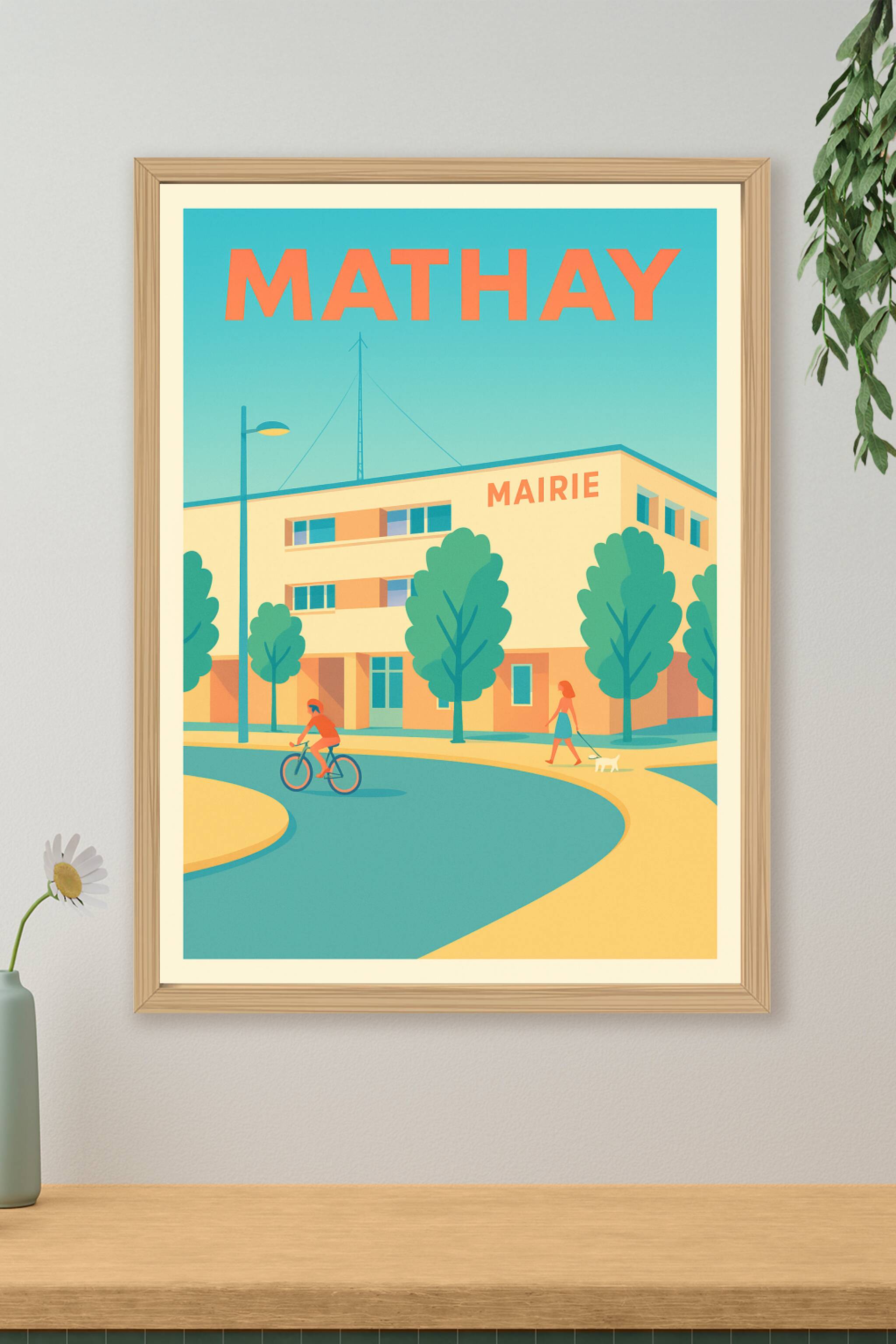 Affiche de Mathay - Esprit de village et douceur de vivre