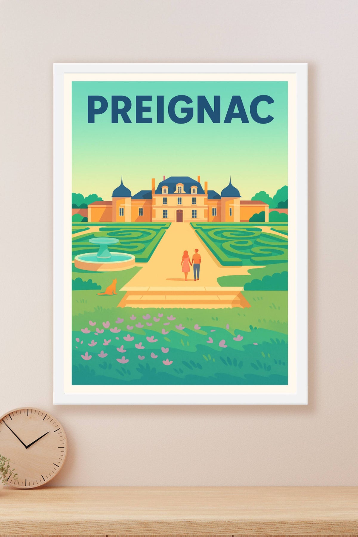 Affiche de Preignac - Le charme authentique du château et ses jardins