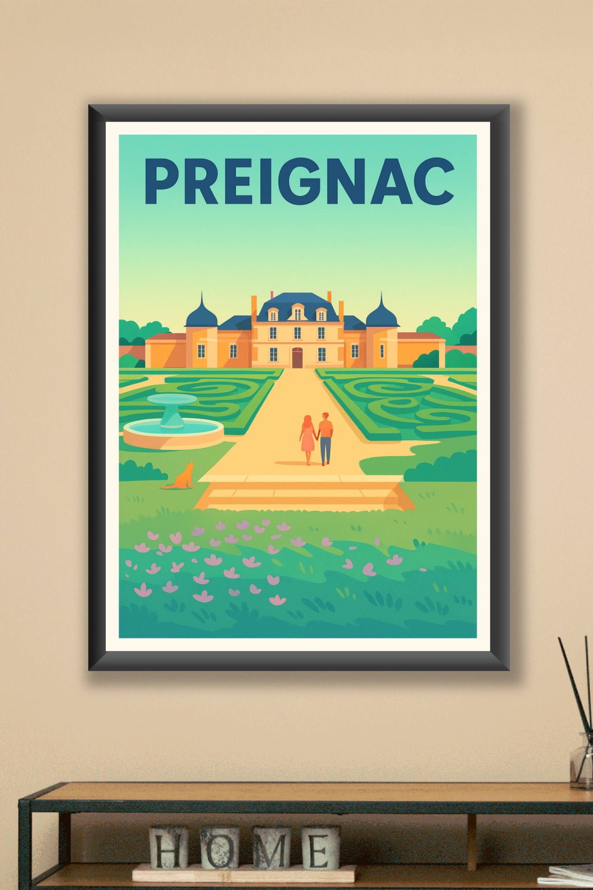 Affiche de Preignac - Le charme authentique du château et ses jardins