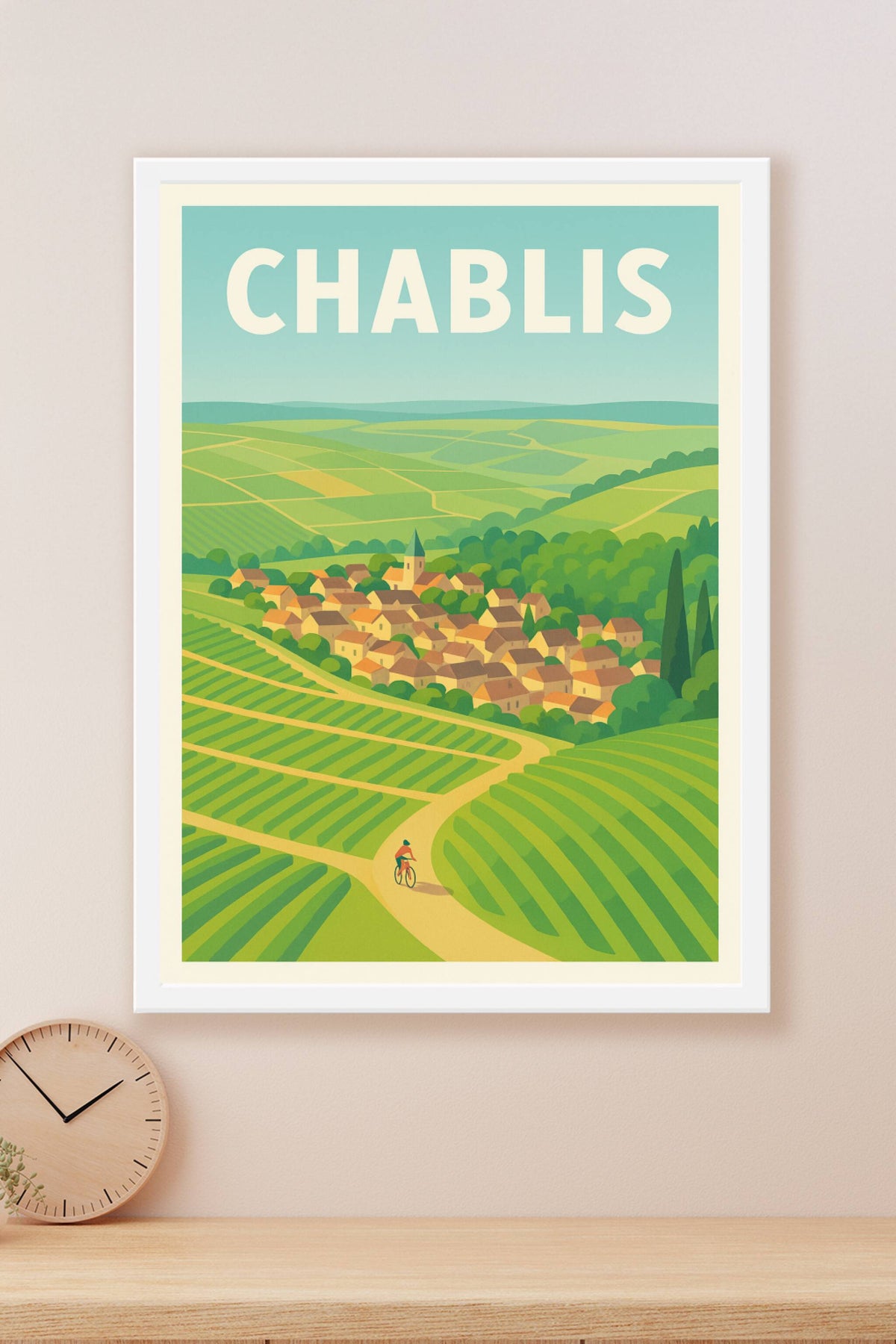 Affiche de Chablis - Voyage au cœur des vignobles