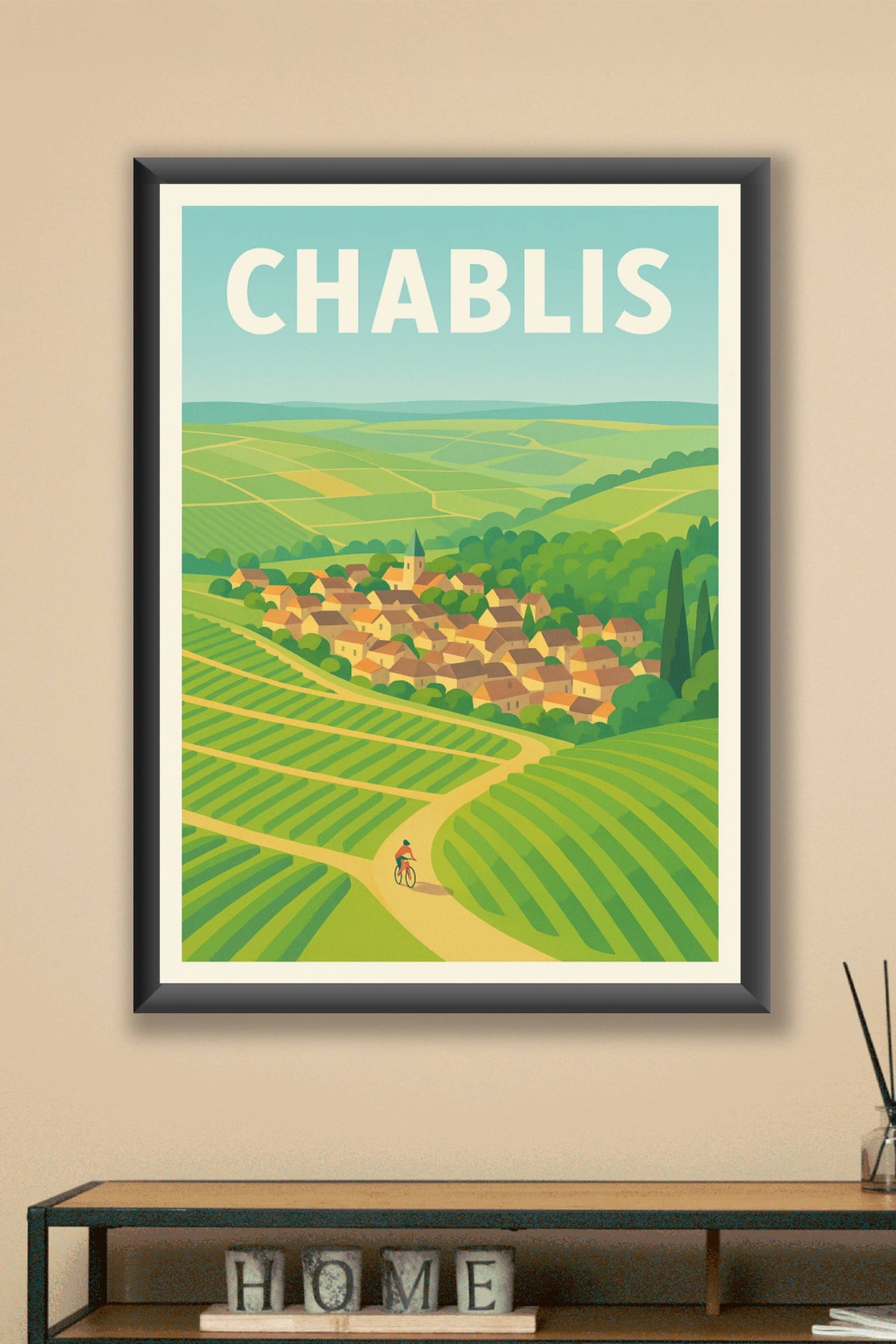 Affiche de Chablis - Voyage au cœur des vignobles