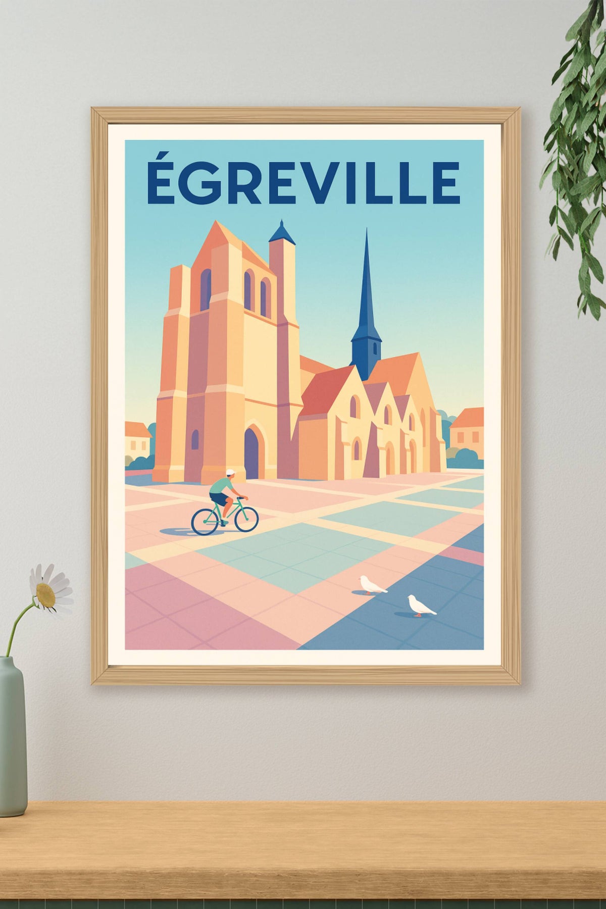 Affiche de Égreville - Charme et sérénité en lumière douce
