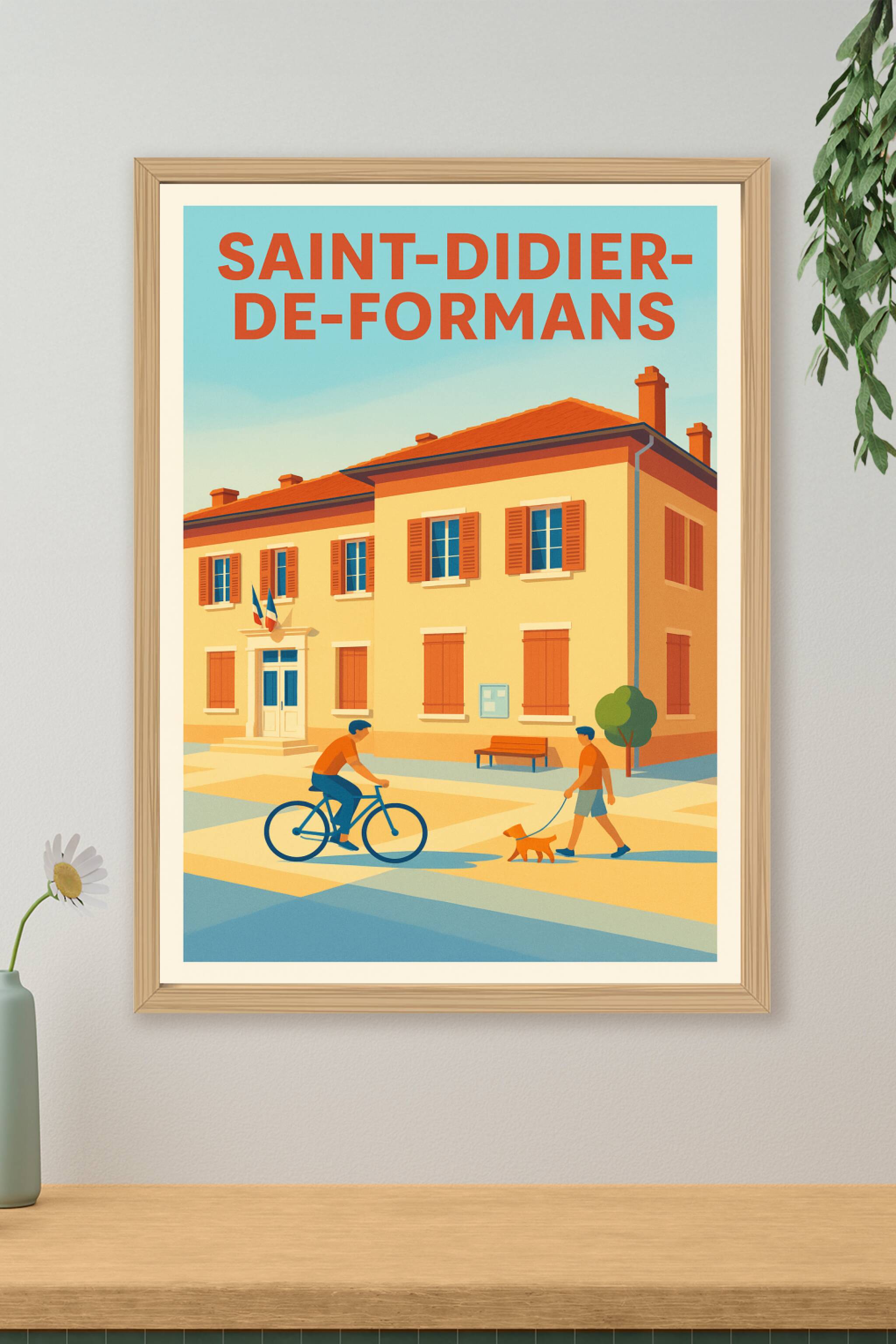 Affiche de Saint-Didier-de-Formans - Charme et vie paisible au cœur du village
