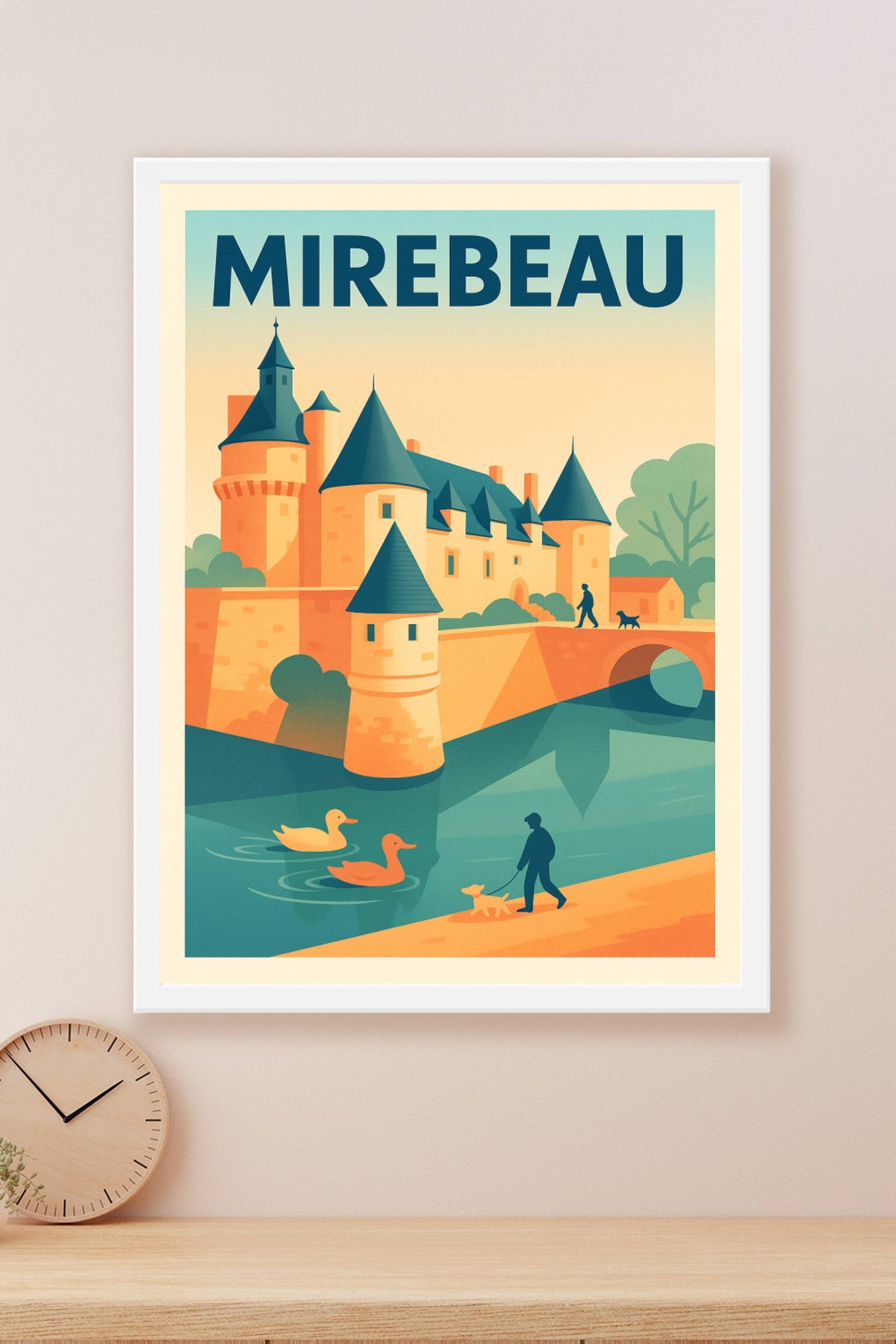 Affiche de Mirebeau - Charme et sérénité au château
