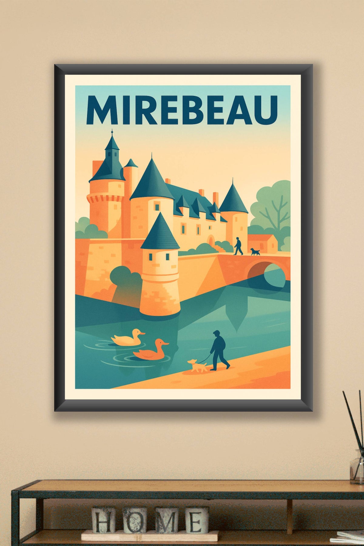 Affiche de Mirebeau - Charme et sérénité au château