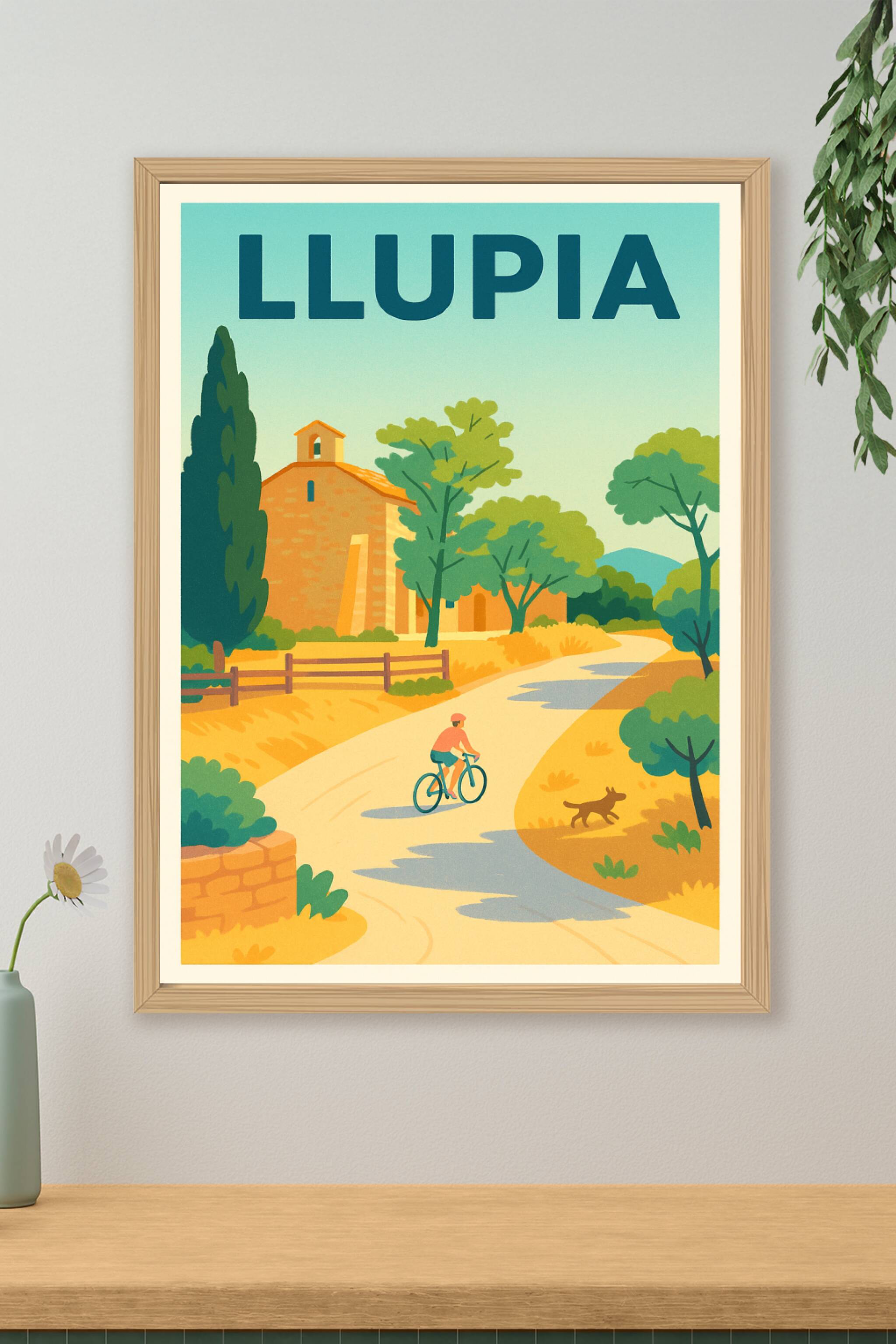 Affiche de Llupia - Évasion en douceur à vélo