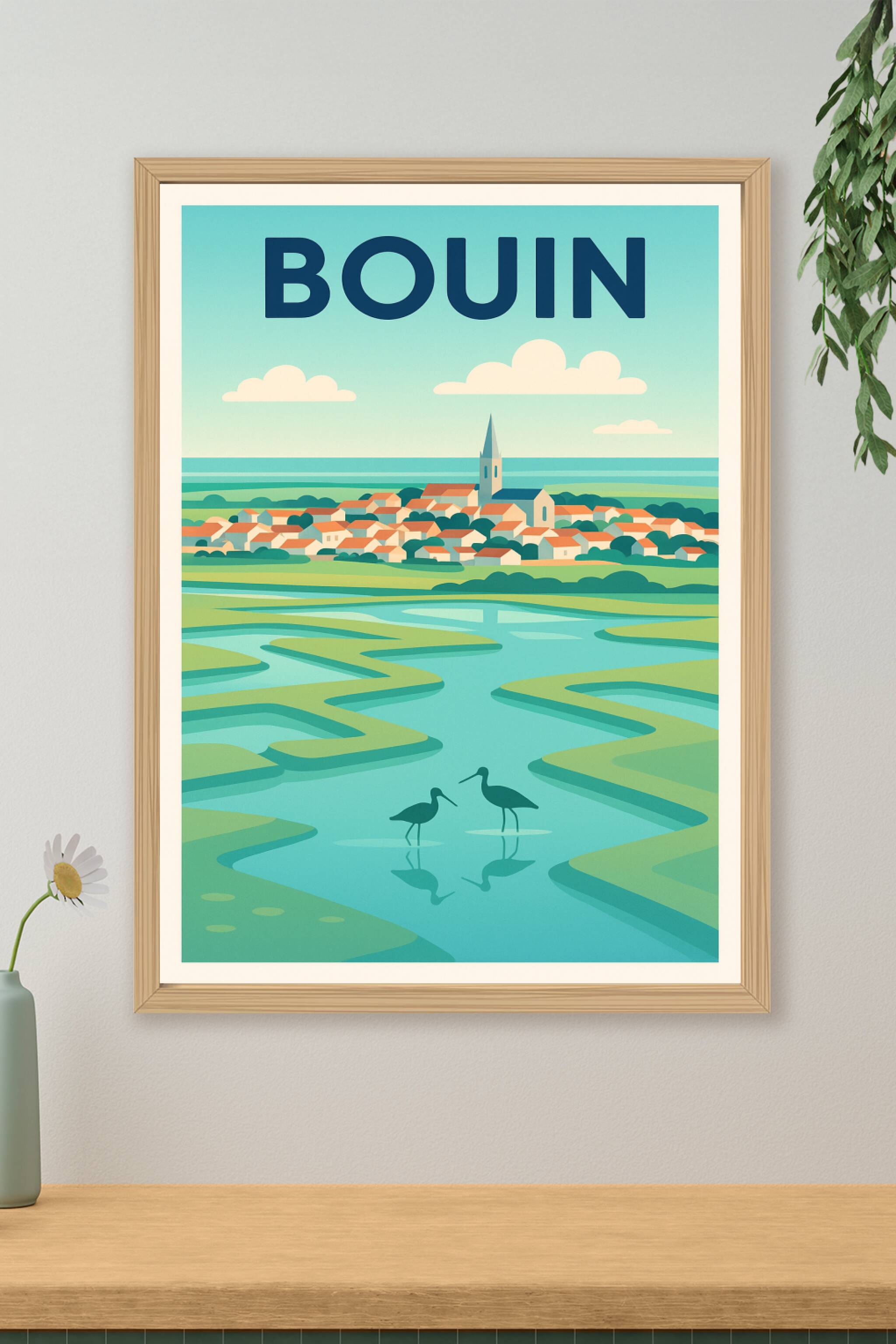Affiche de Bouin - Charme et nature préservée en bord de mer