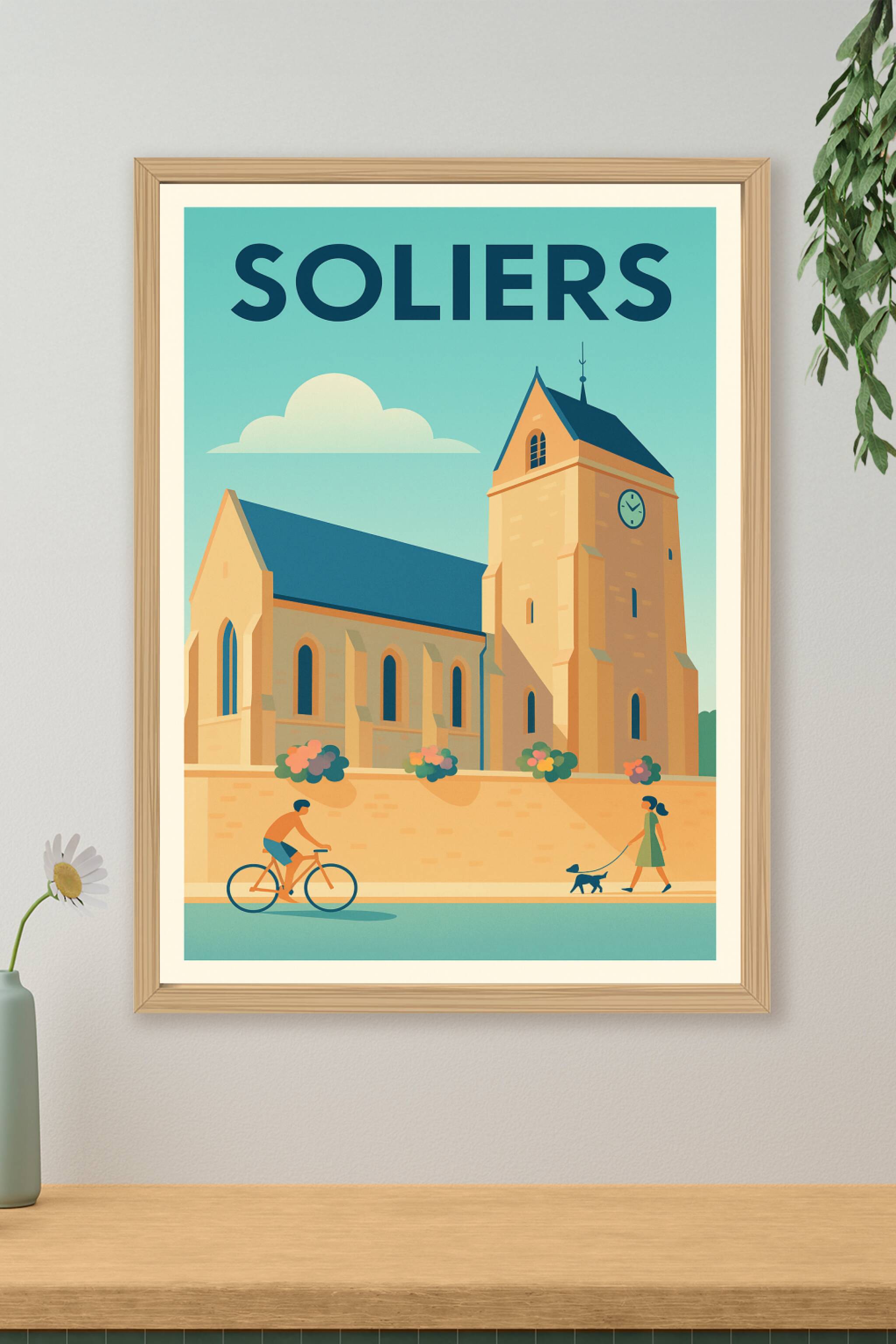 Affiche de Soliers - Charme et sérénité à chaque coin de rue