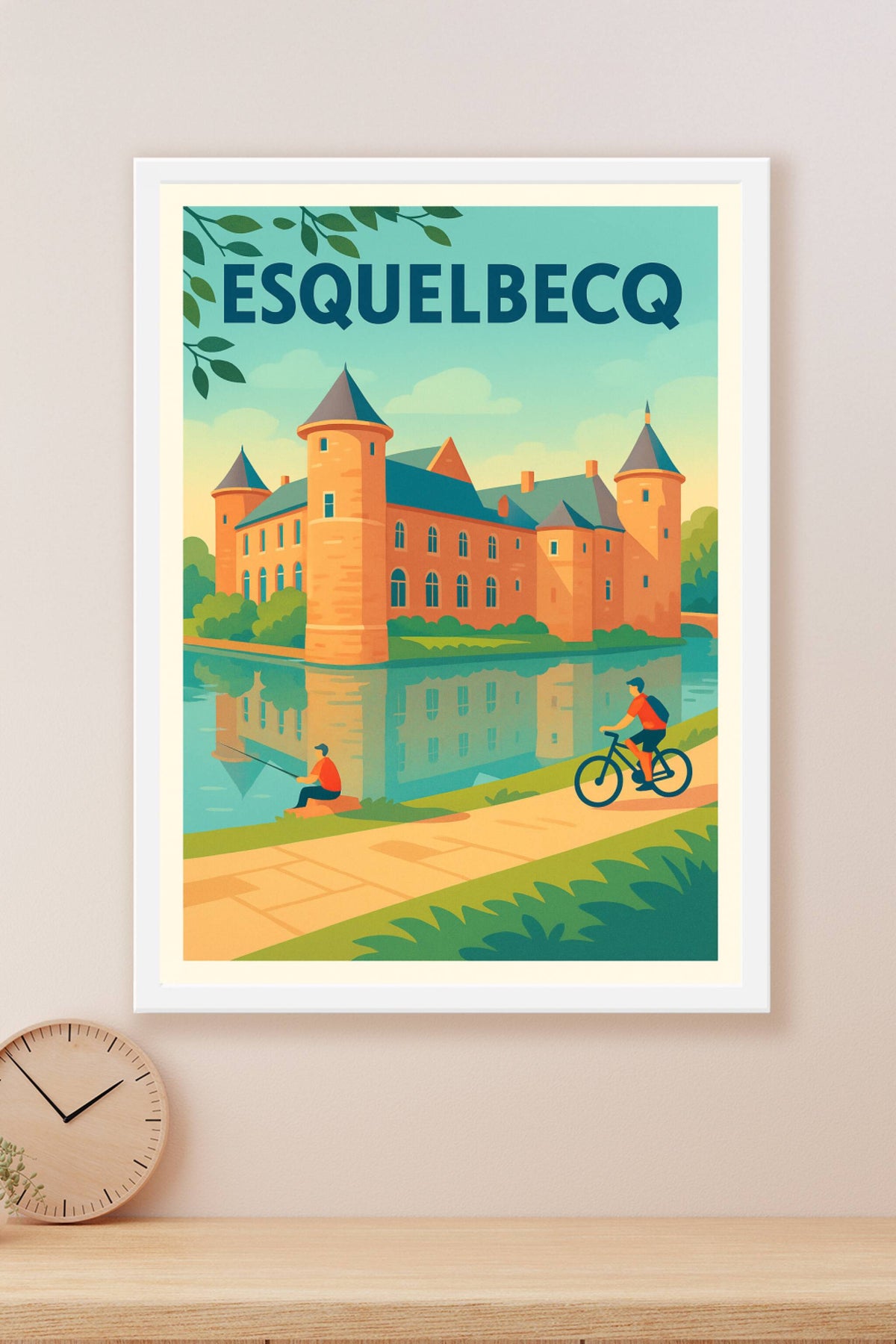 Affiche de Esquelbecq - L'élégance intemporelle du château et ses flâneries au fil de l'eau