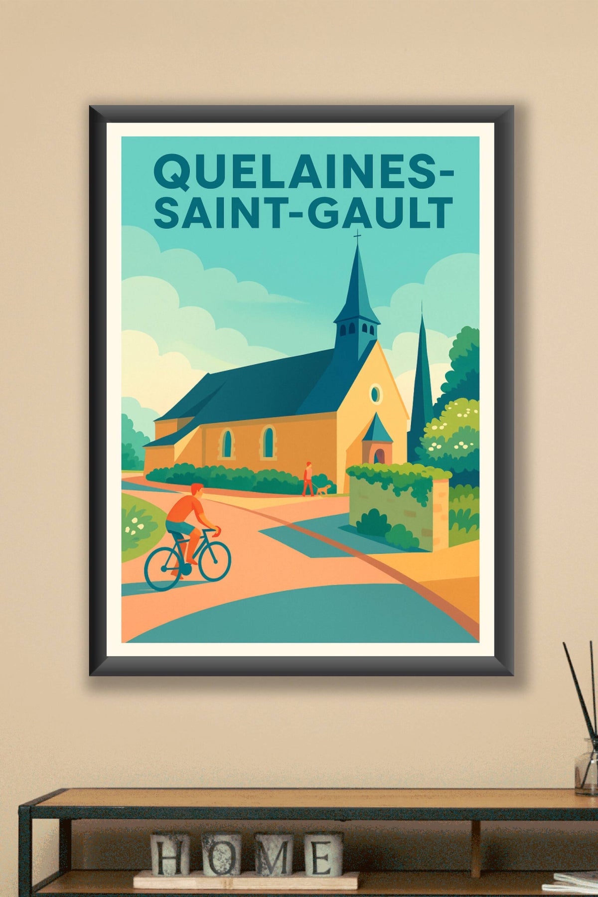 Affiche de Quelaines-Saint-Gault - Charme et sérénité campagnarde