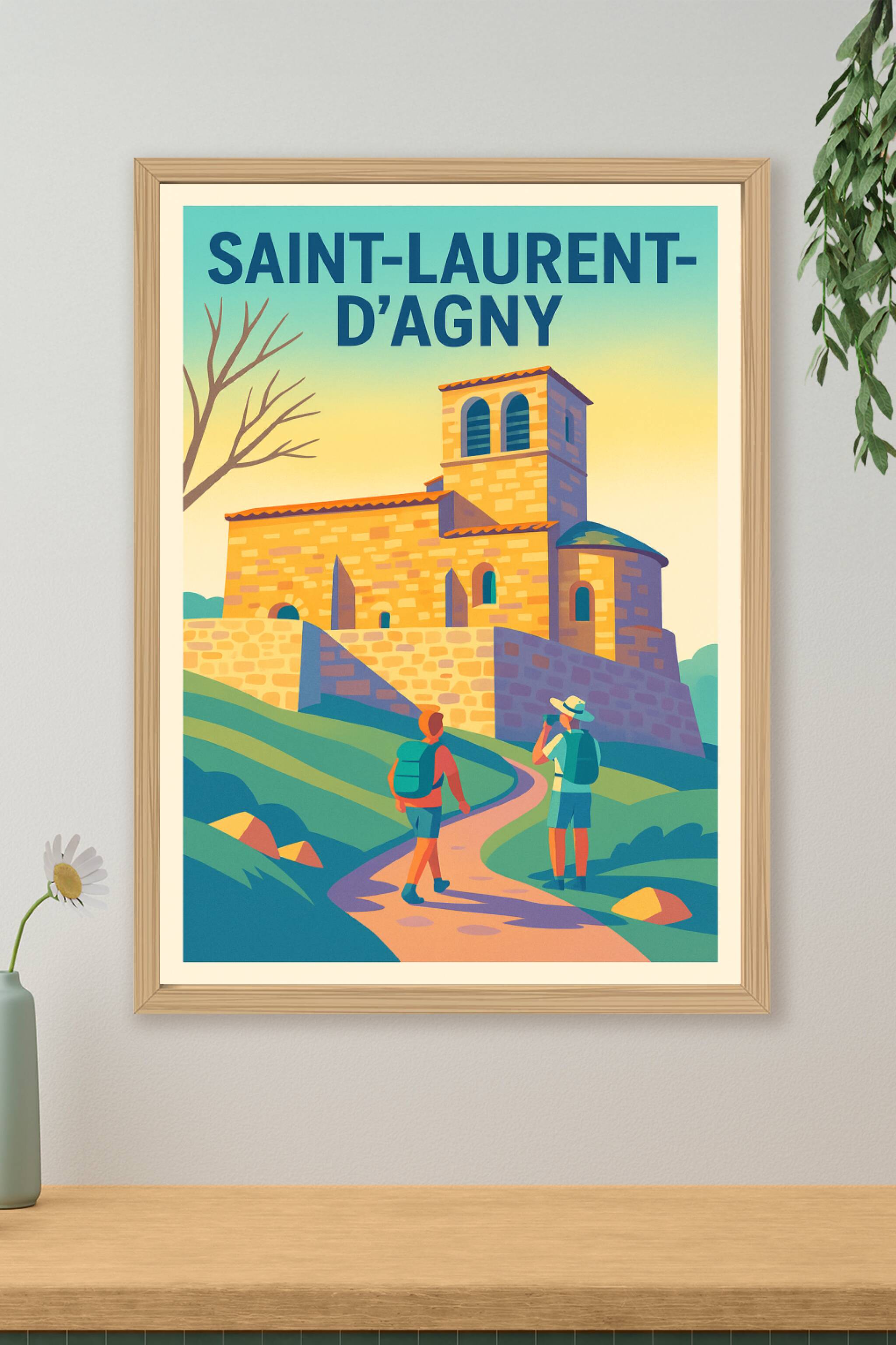 Affiche de Saint-Laurent-d'Agny - Escapade architecturale en pleine nature