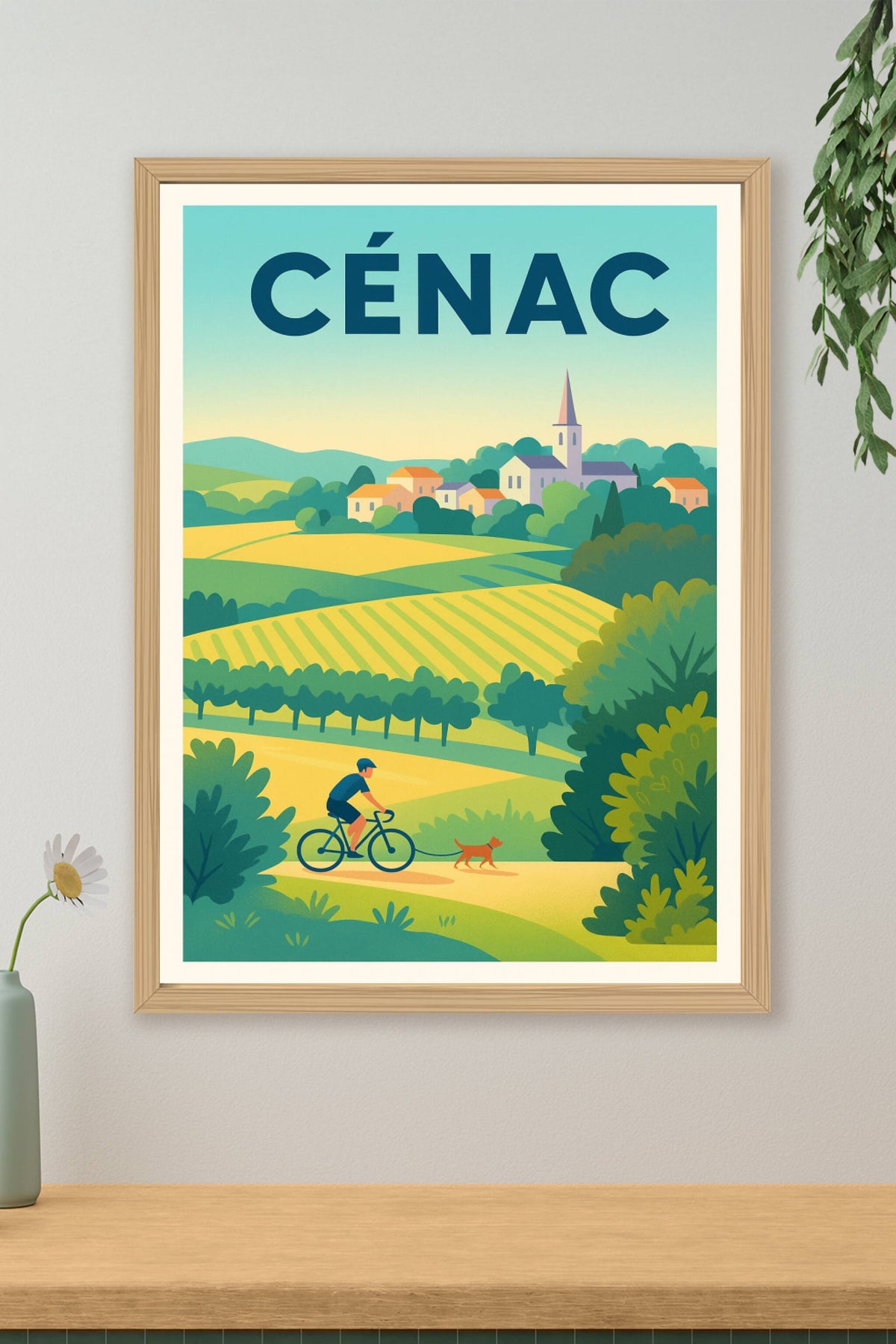 Affiche de Cénac - Évasion champêtre à vélo
