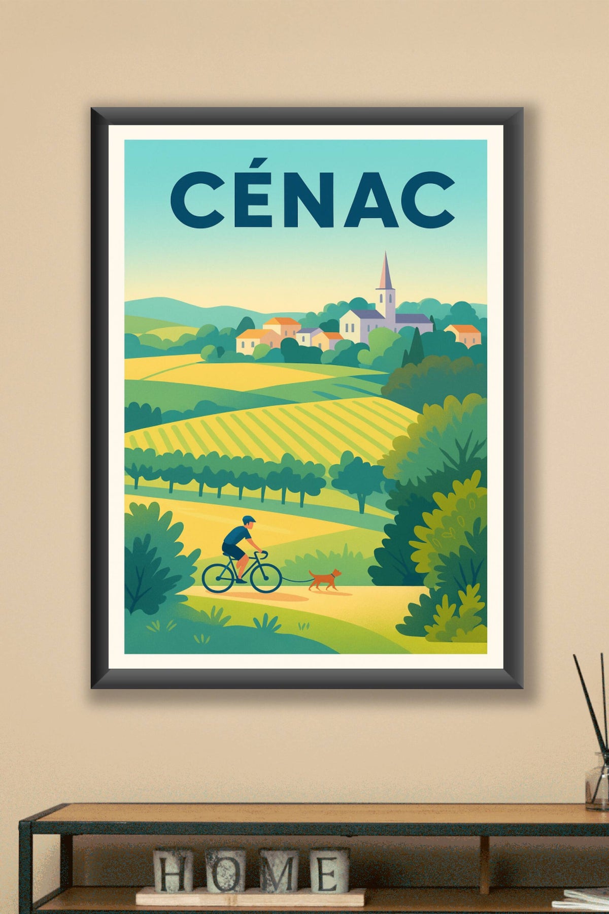Affiche de Cénac - Évasion champêtre à vélo