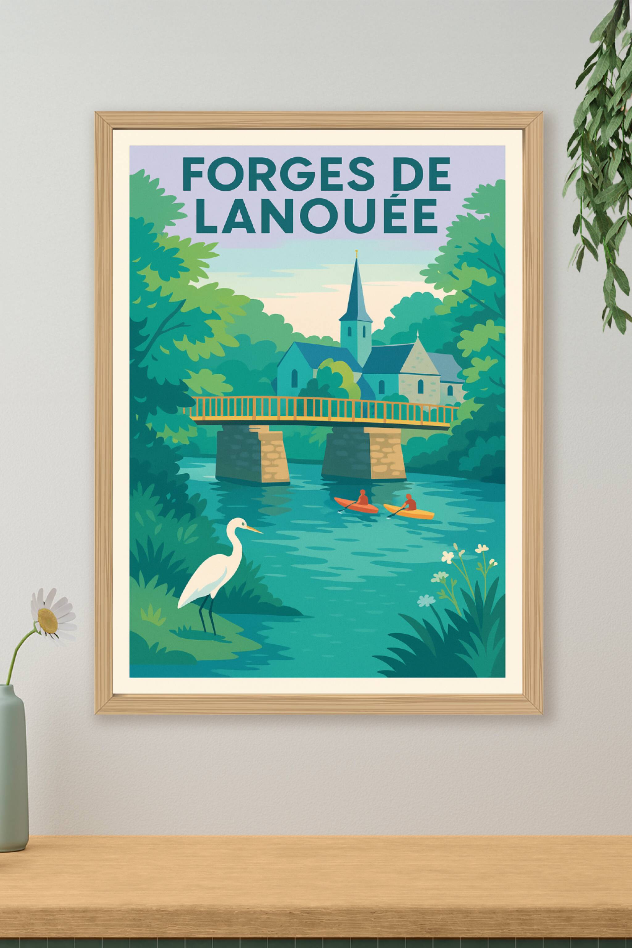 Affiche de Forges de Lanouée - Havre de paix entre nature et patrimoine