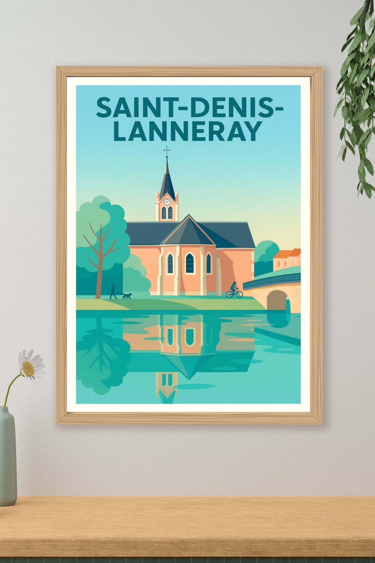 Affiche de Saint-Denis-Lanneray - Charme paisible au bord de l'eau