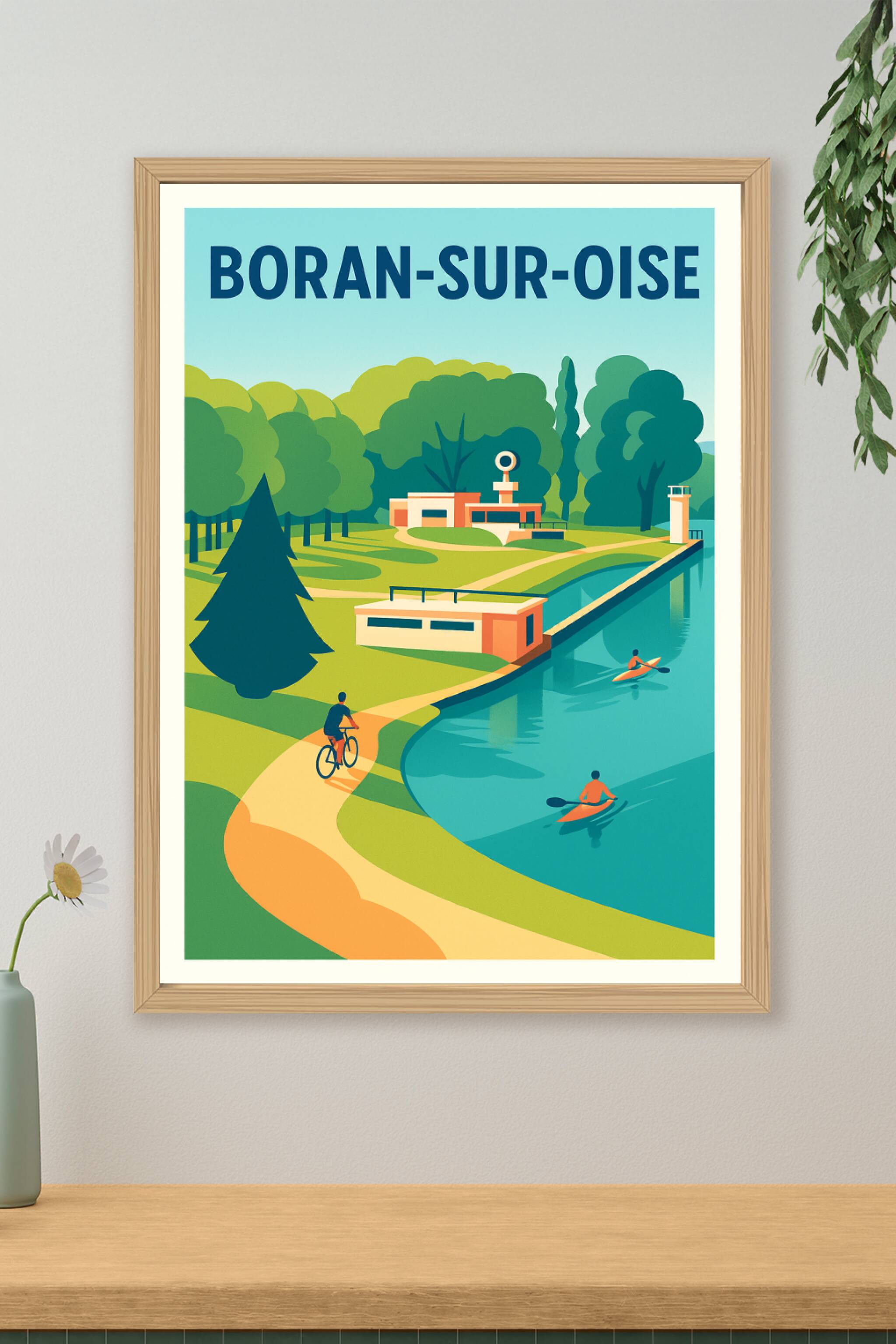 Affiche de Boran-sur-Oise - Évasion Nature et Activités au Fil de l'Eau