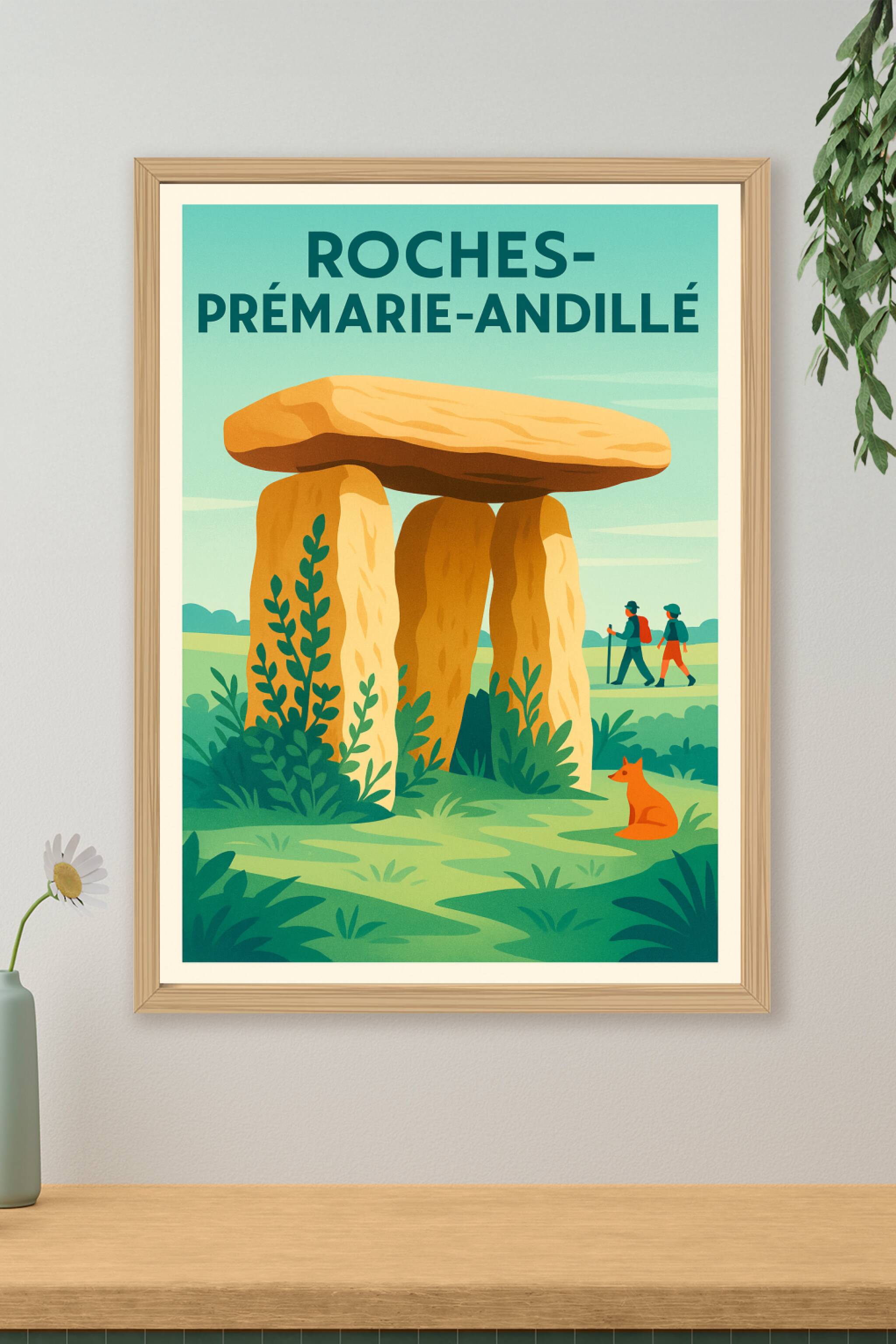 Affiche de Roches-Prémarie-Andillé - Voyage dans le temps au cœur des dolmens