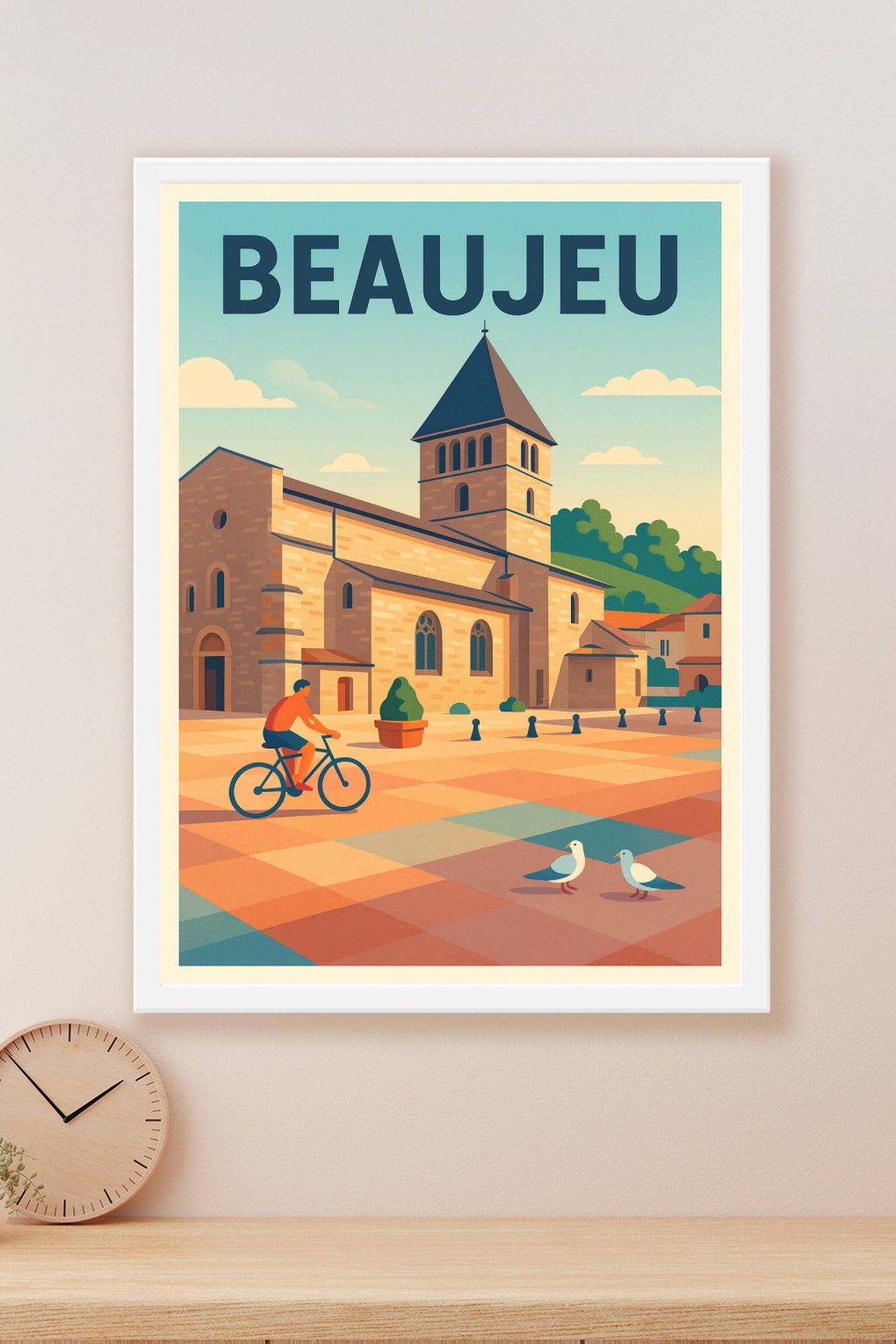 Affiche de Beaujeu - Charme et sérénité au cœur de la ville
