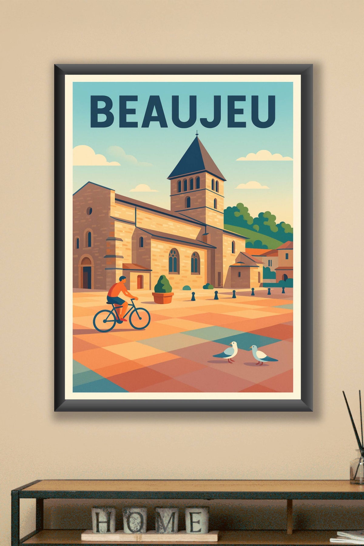 Affiche de Beaujeu - Charme et sérénité au cœur de la ville