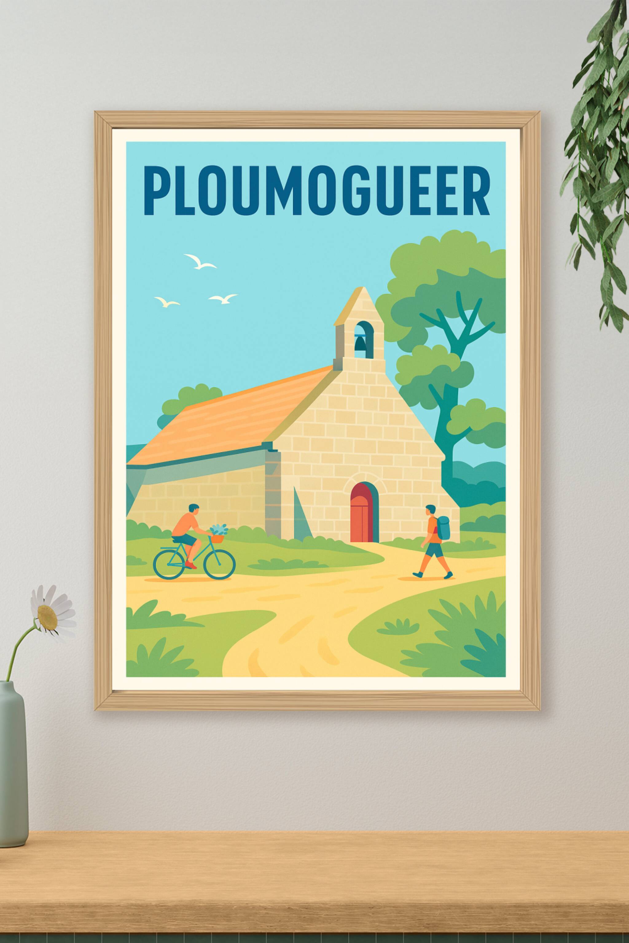 Affiche de Ploumoguer - Charme paisible et nature bretonne