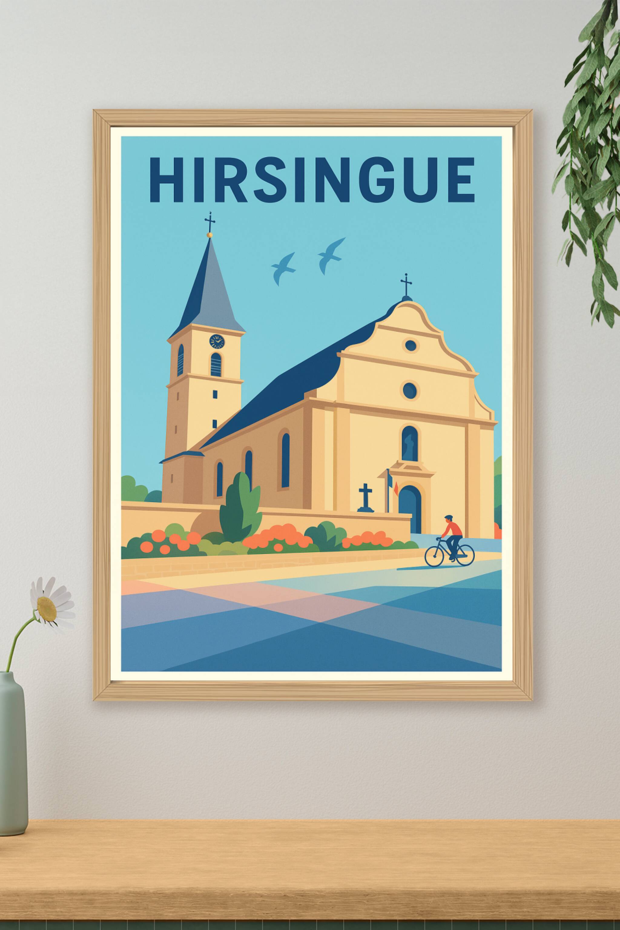Affiche de Hirsingue - Charme et sérénité au cœur de l'Alsace
