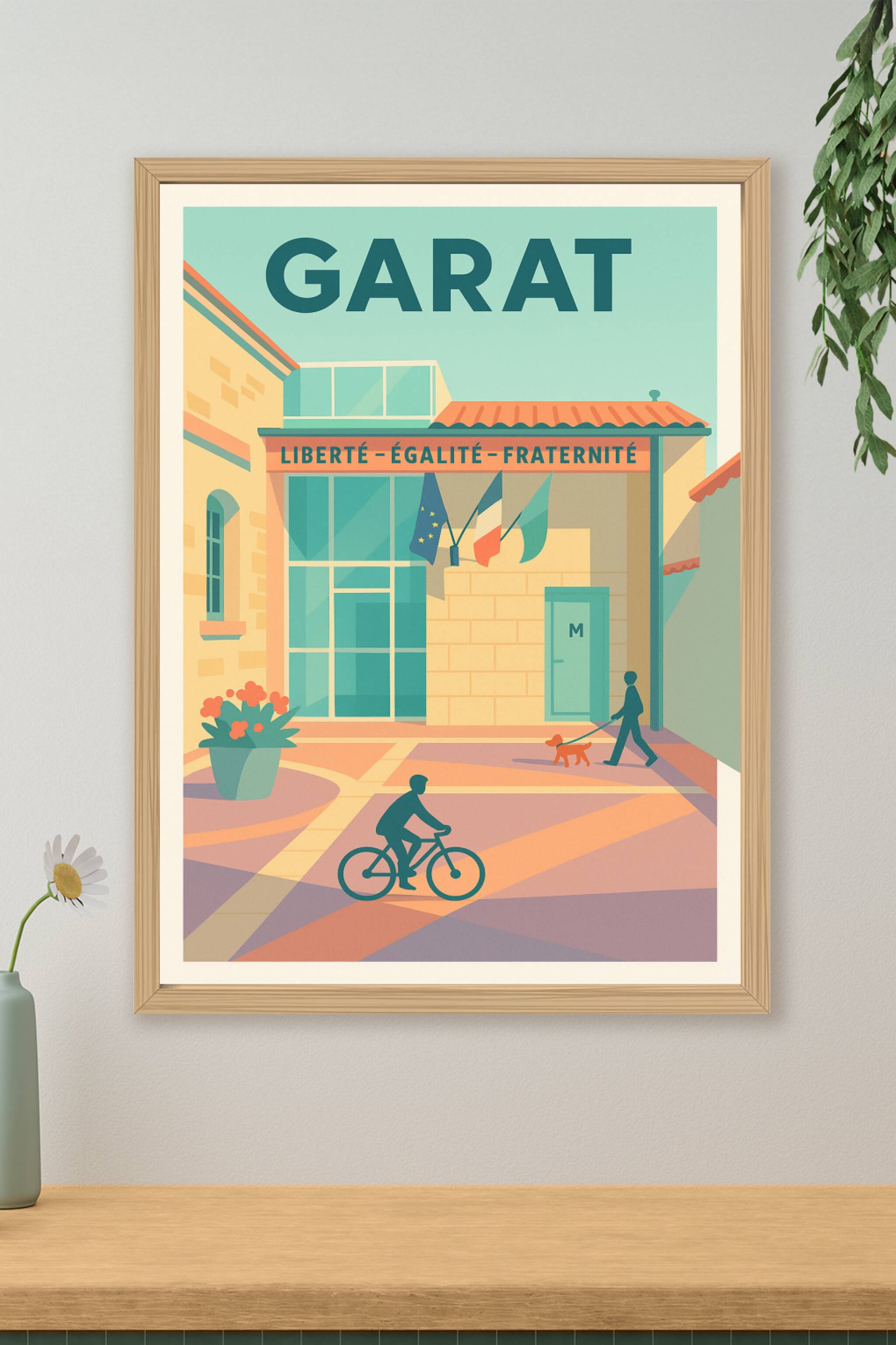 Affiche de Garat - L'élégance tranquille au cœur du village