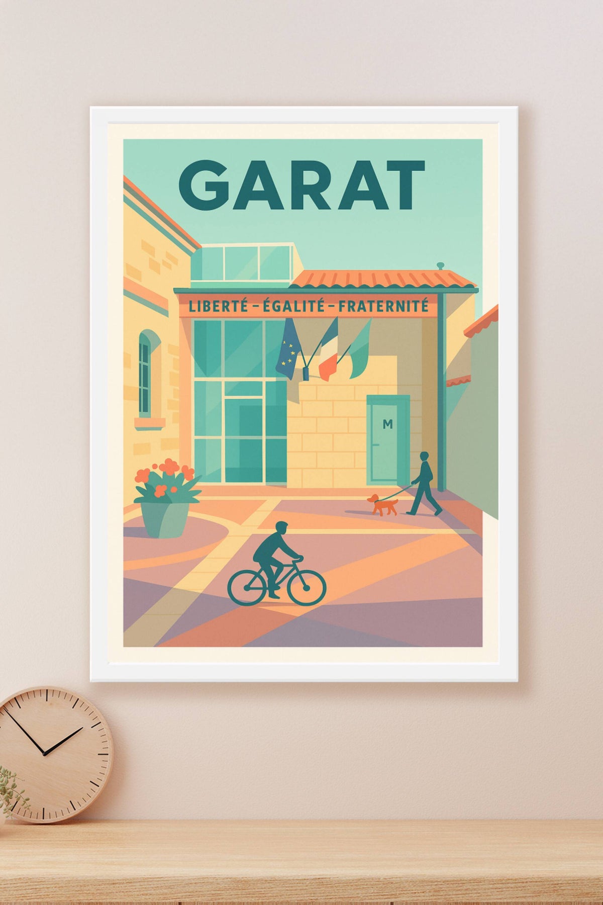 Affiche de Garat - L'élégance tranquille au cœur du village