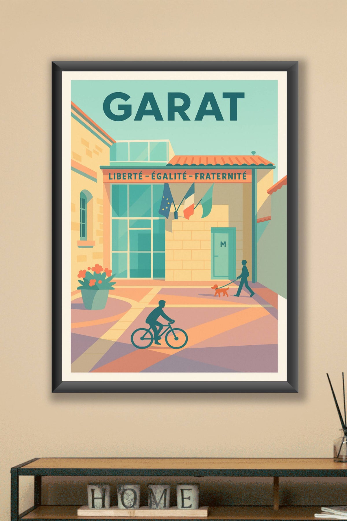 Affiche de Garat - L'élégance tranquille au cœur du village