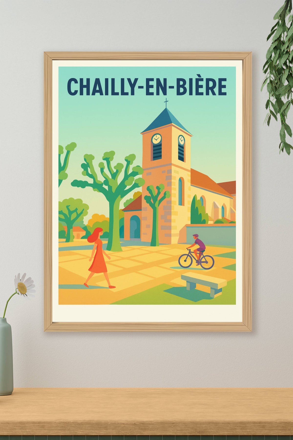 Affiche de Chailly-en-Bière - Village paisible et charmant