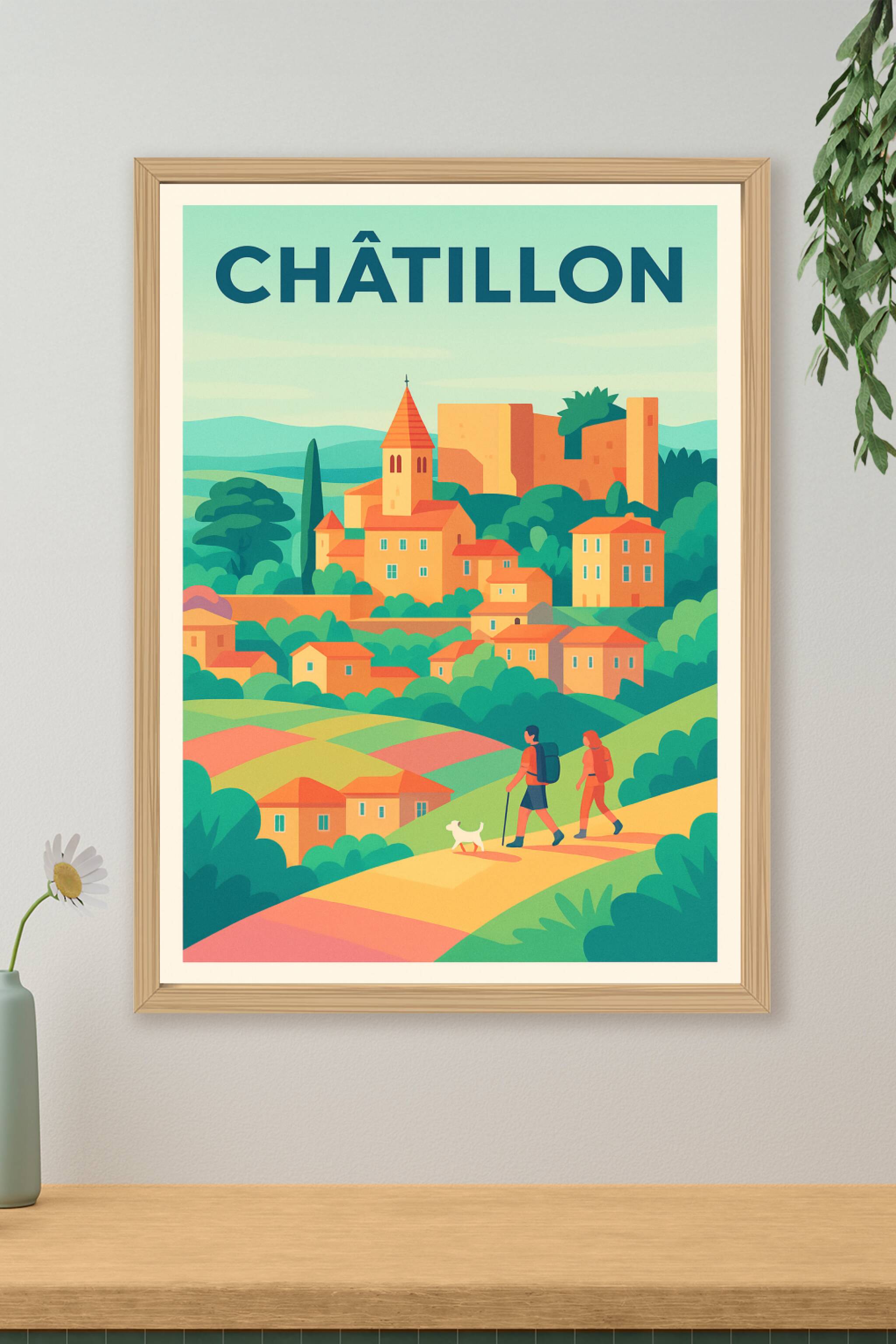 Affiche de Châtillon - Escapade bucolique au cœur du village