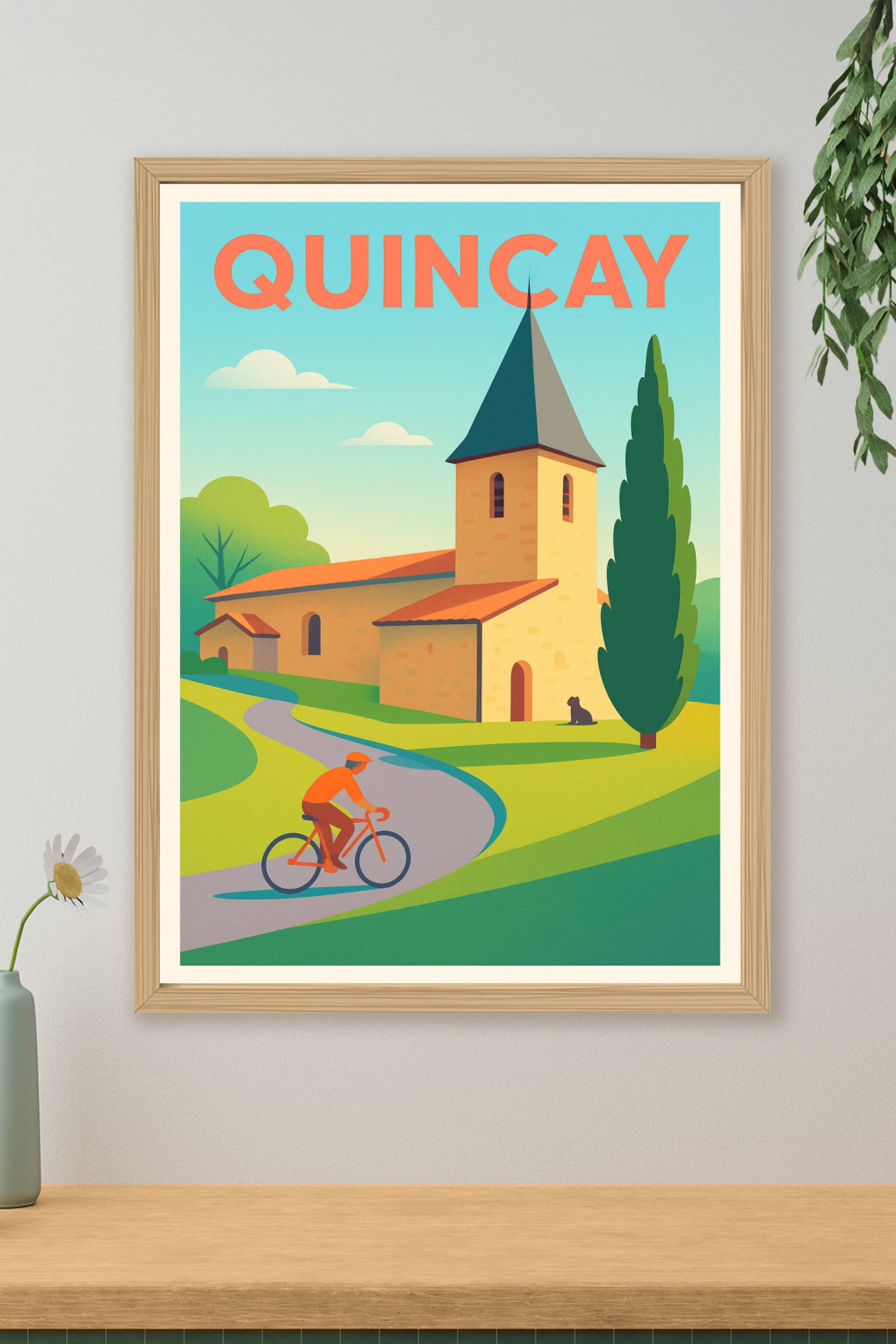 Affiche de Quinçay - Charme bucolique et douceur de vivre