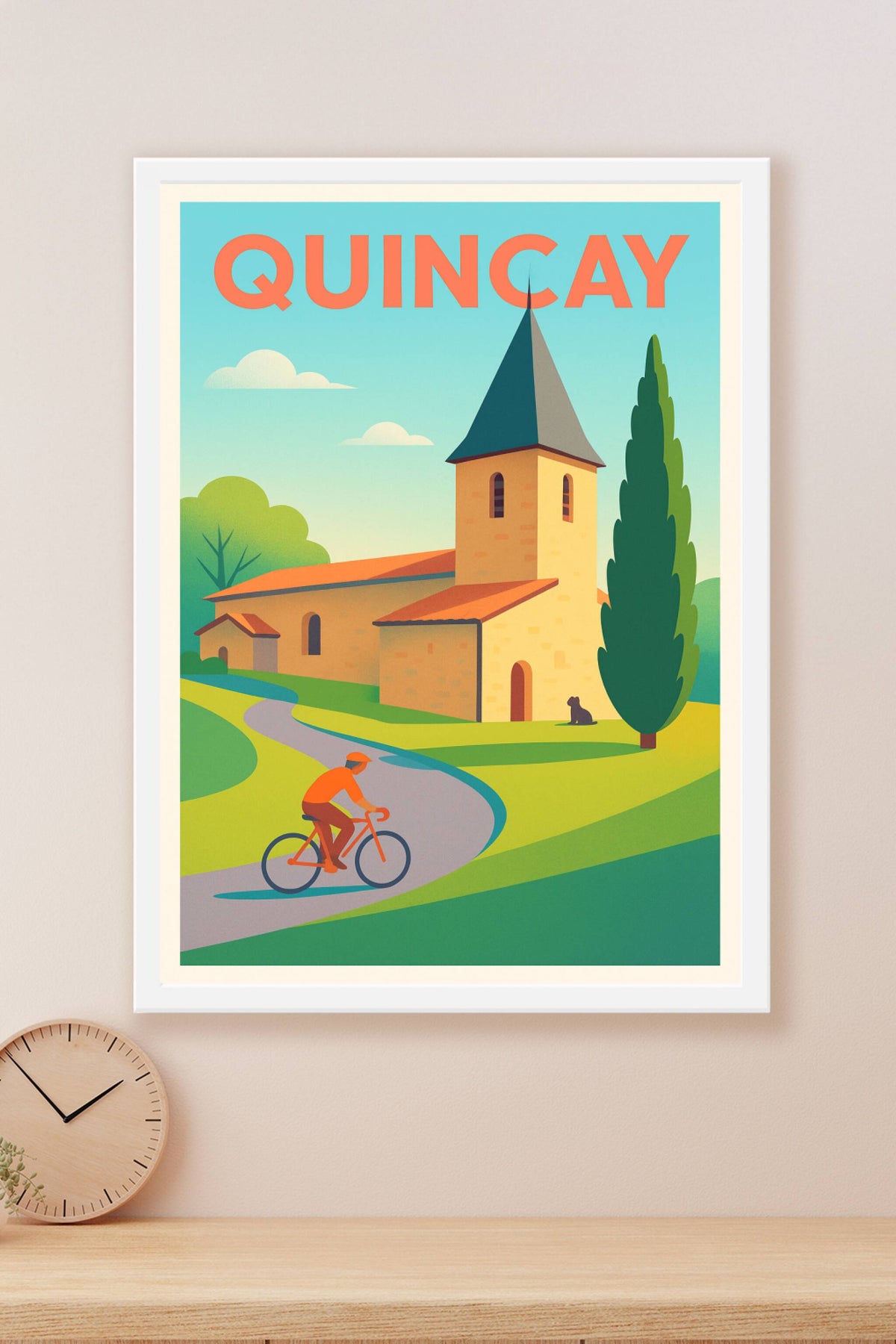 Affiche de Quinçay - Charme bucolique et douceur de vivre